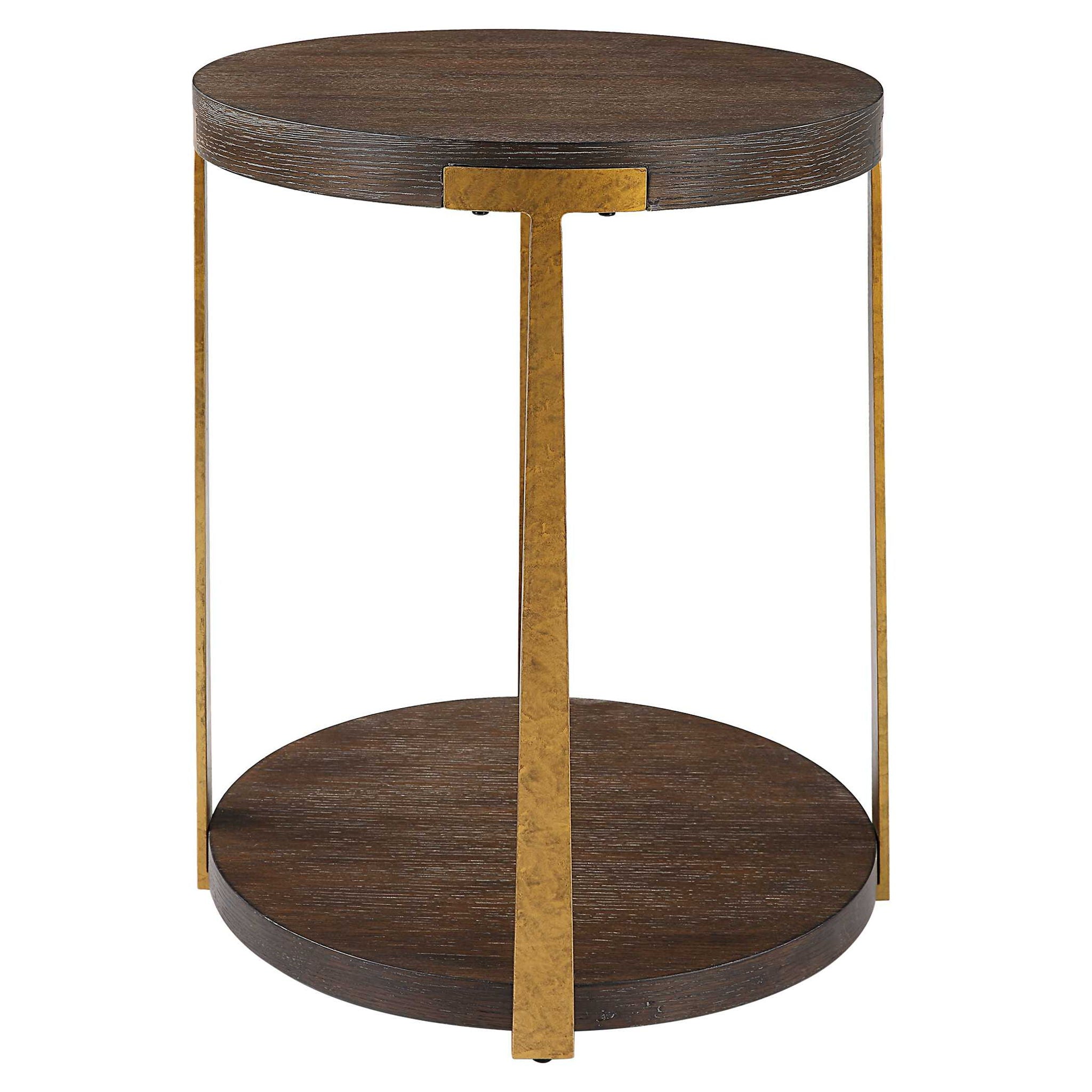Palisade - Round Wood Side Table - Image 3