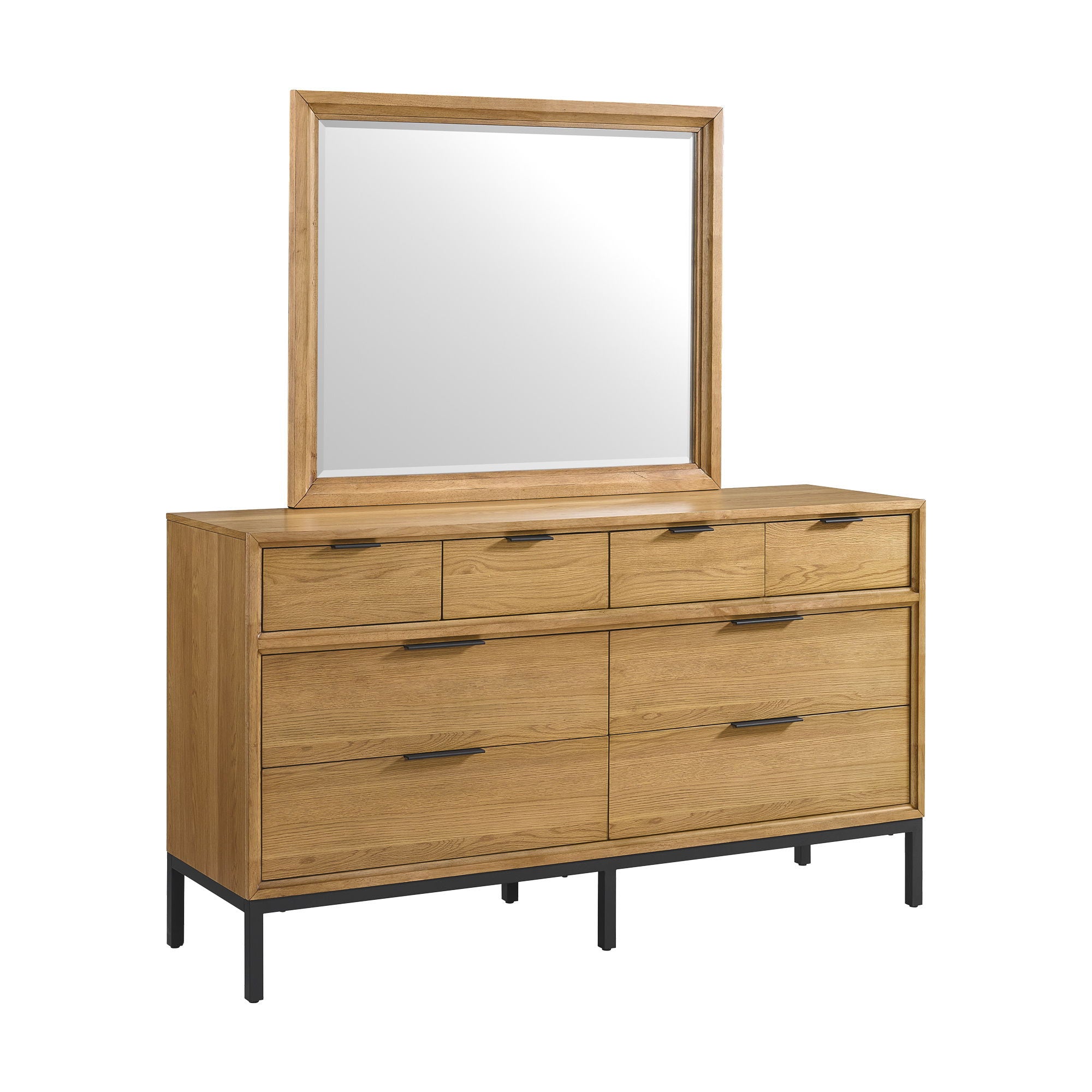 Newport - Mirror - Natural Oak - Image 3