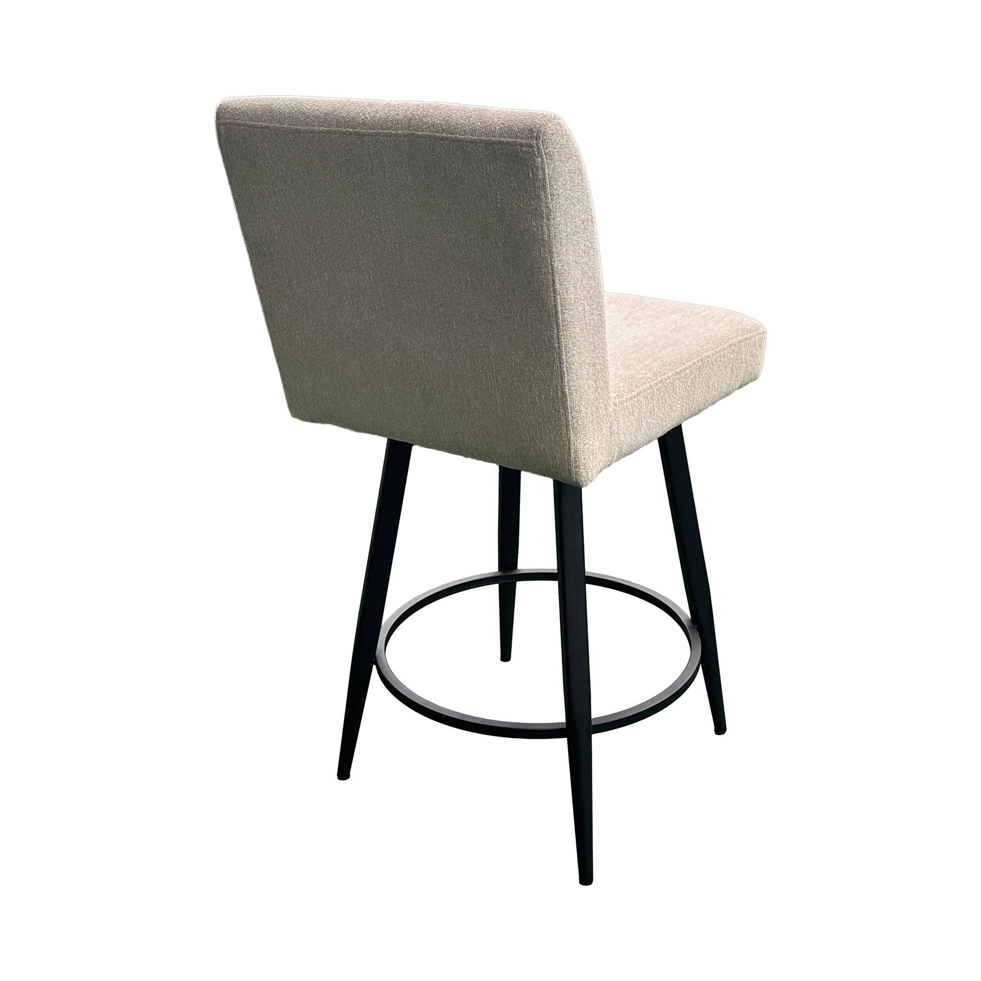 Metal Base Barstools - Barstool With Parsons Seat - Champagne - Image 2