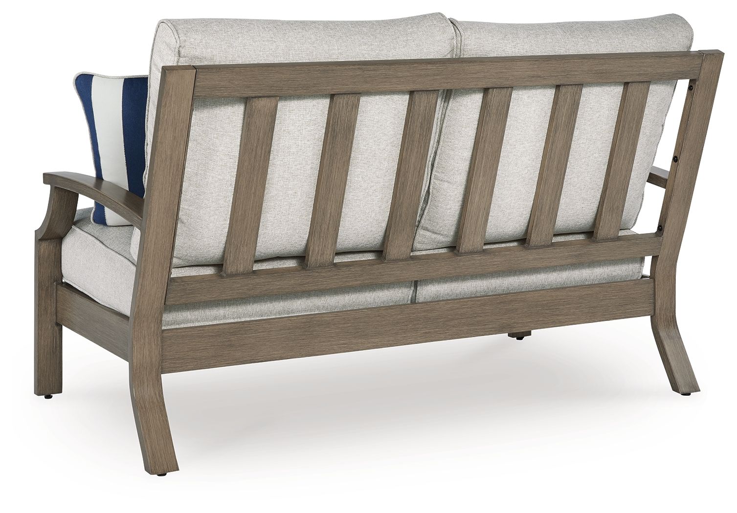 Rainier Ranch - Loveseat With Cushion - Brown / Beige - Image 3