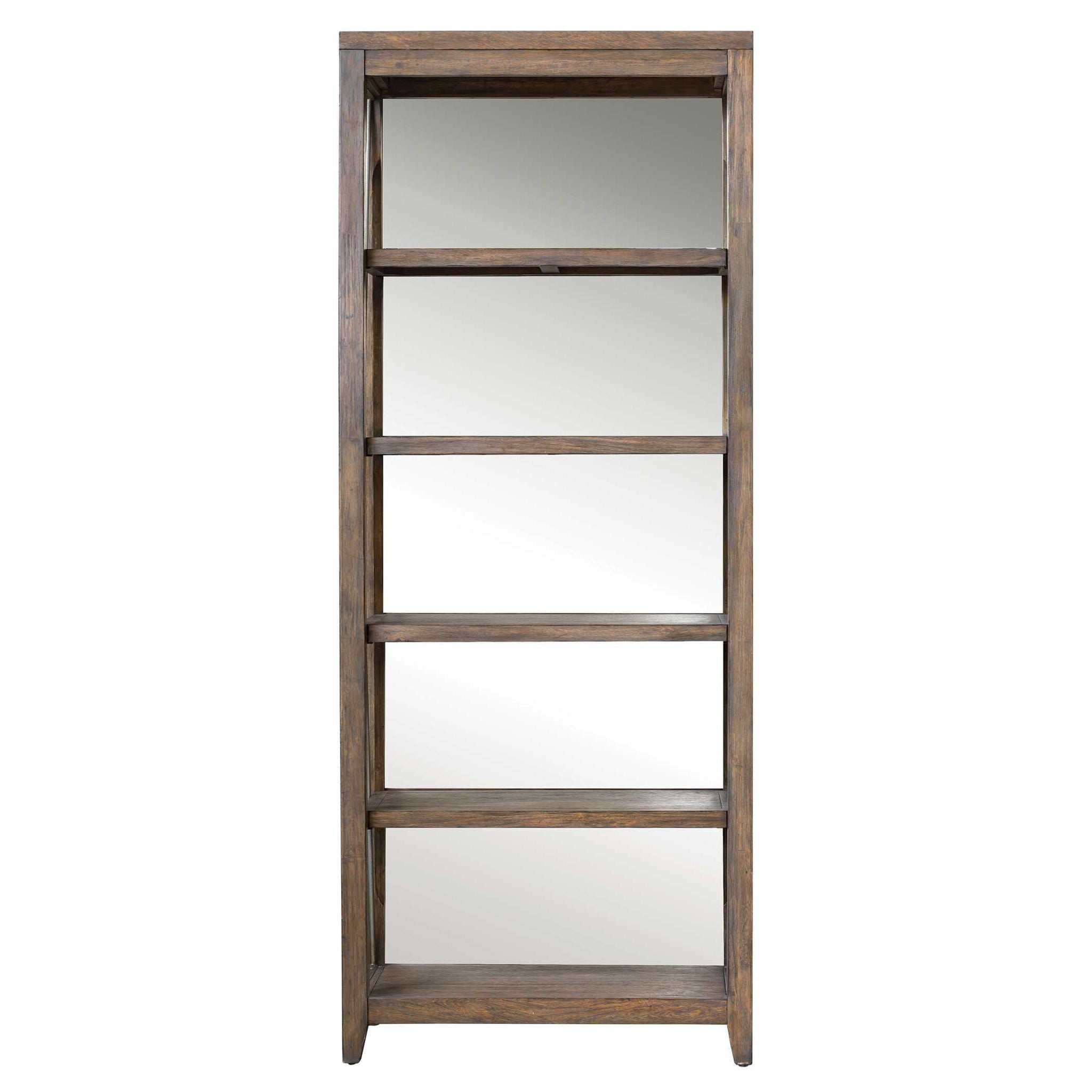 Delancey - Weathered Oak Etagere - Dark Brown - Image 2