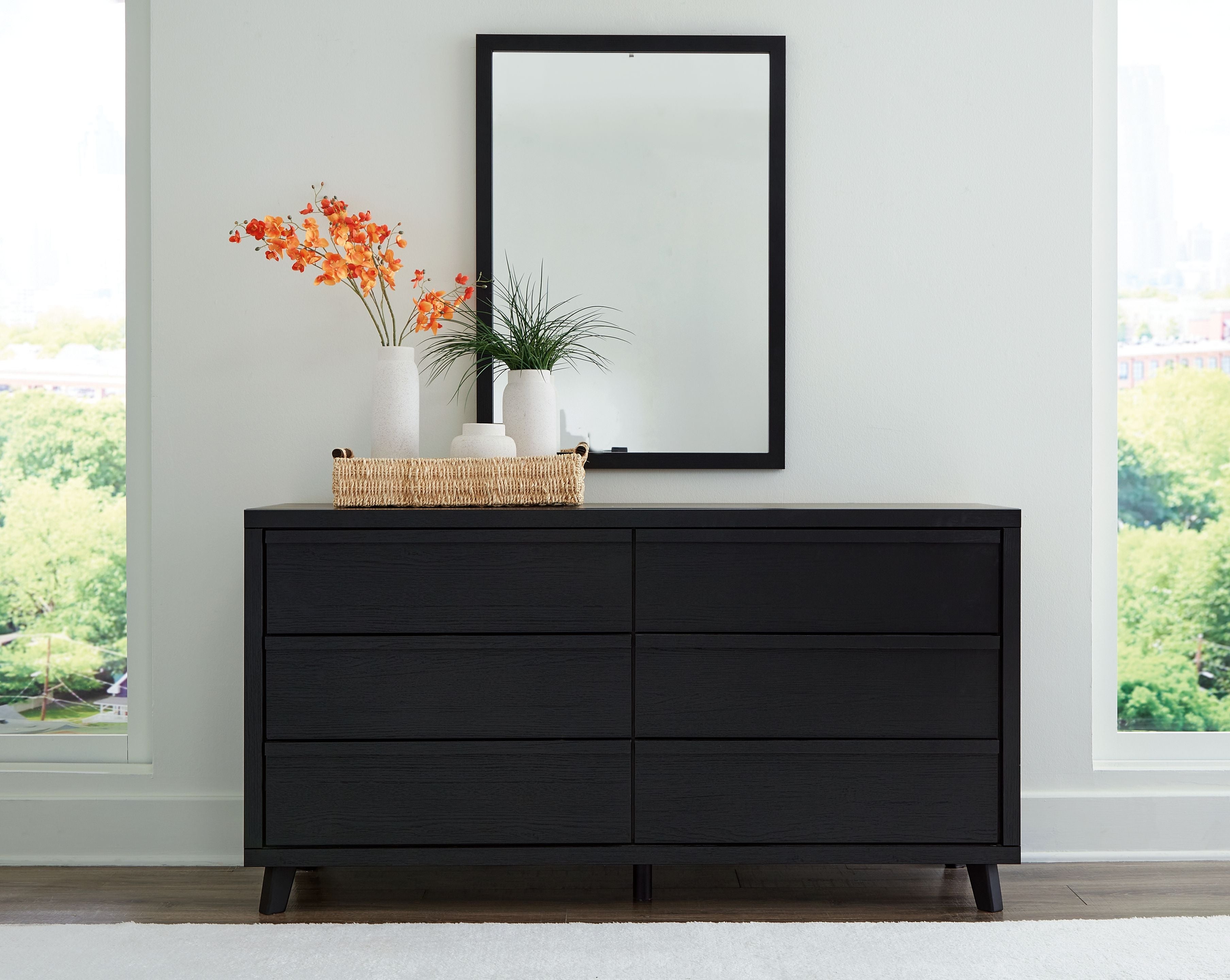 Danziar - Dresser And Mirror - Black - Image 3