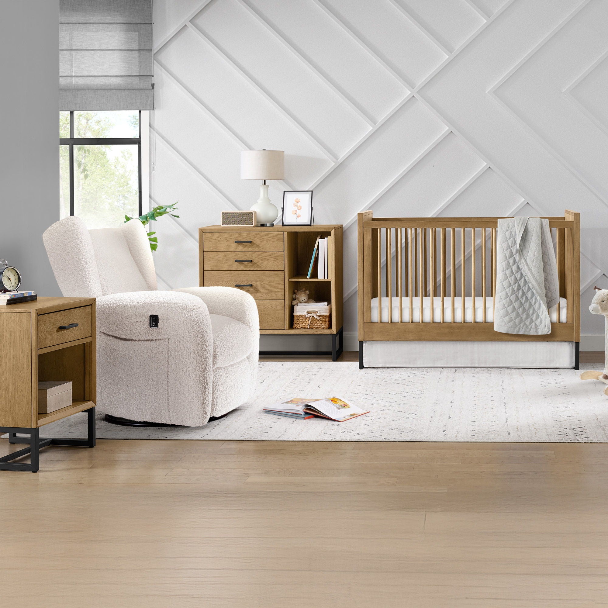 Newport - Nightstand - Natural Oak - Image 3