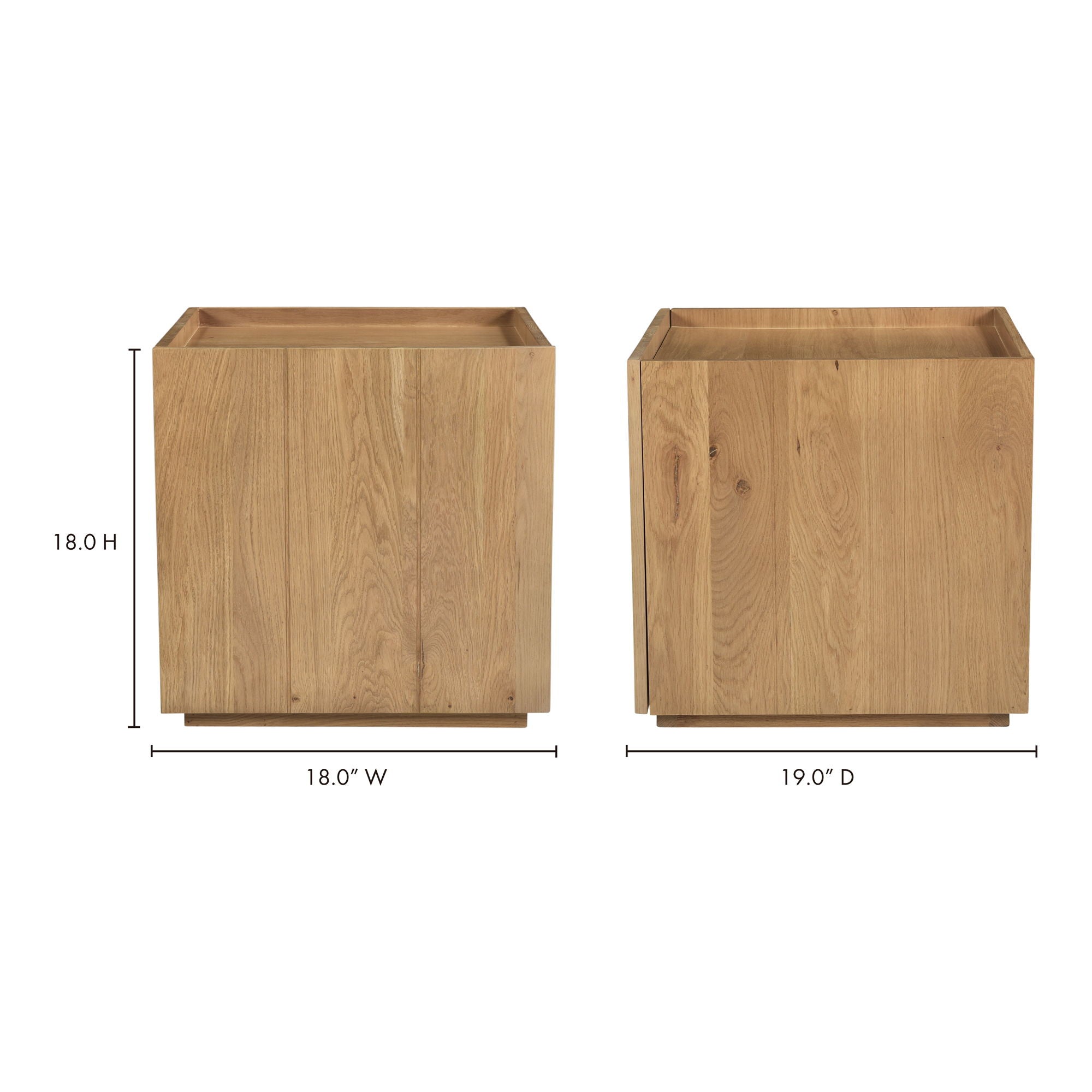Plank - Nightstand - Light Brown - Image 3