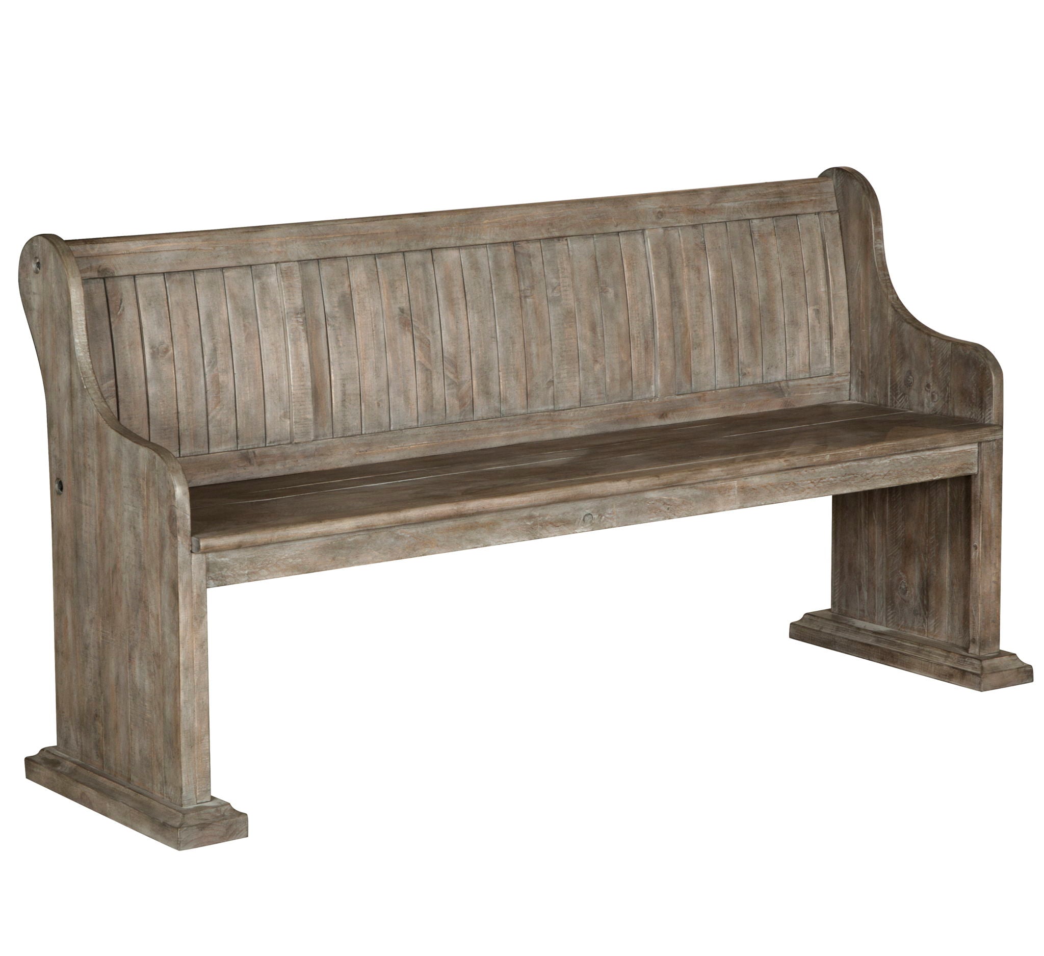 Tinley Park – Bench With Back – Dove Tail Gray