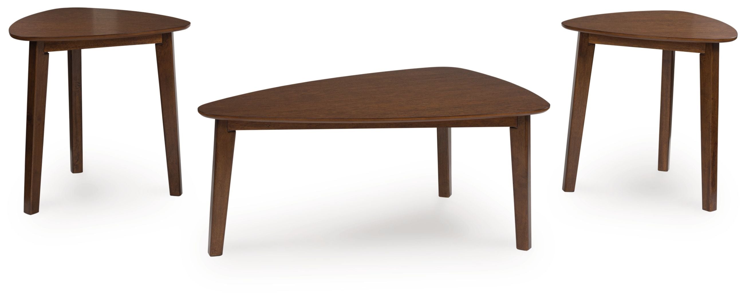 Lyncott – Occasional Wood Table Set (Set of 3) – Brown