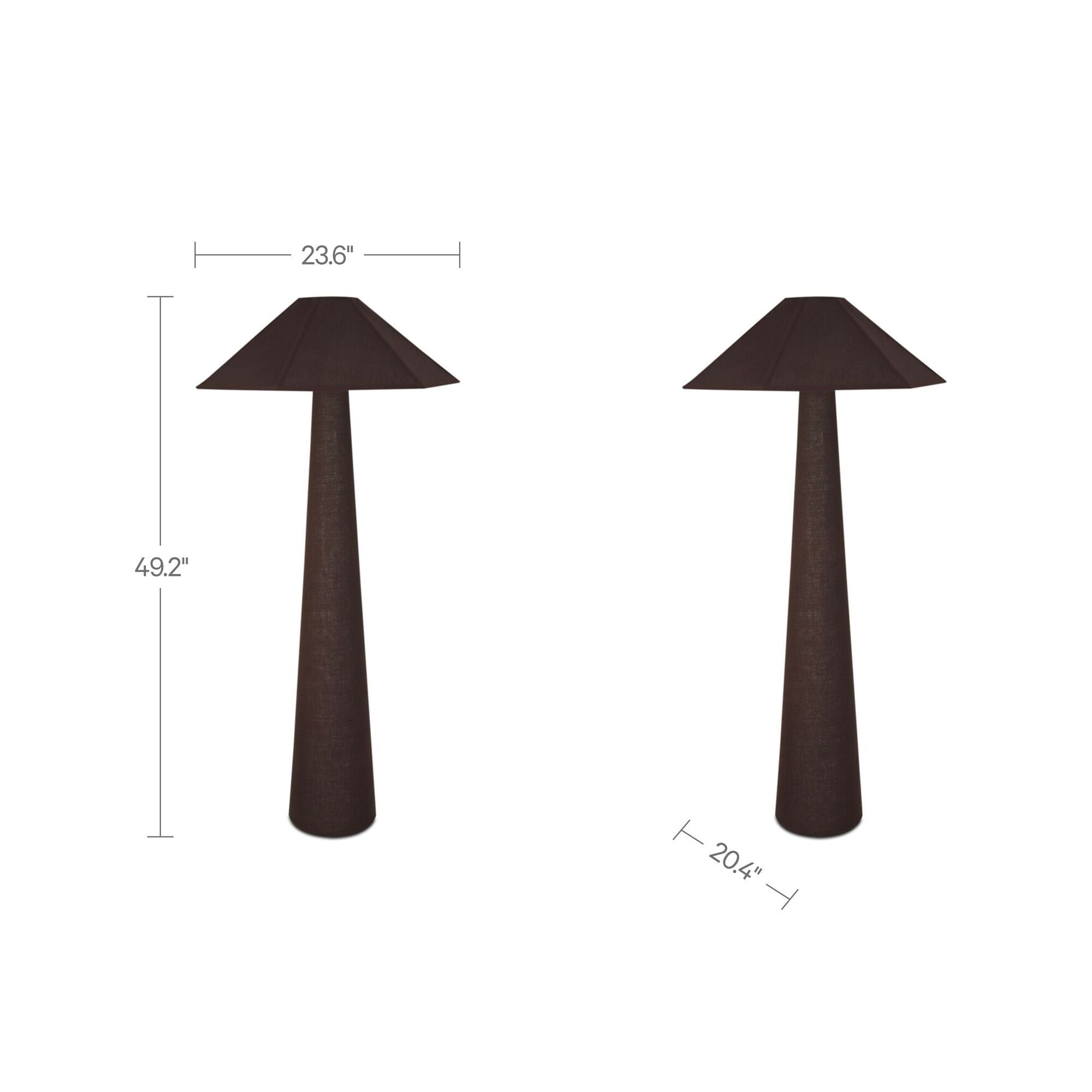 Gigi - Floor Lamp - Dark Brown - Image 3