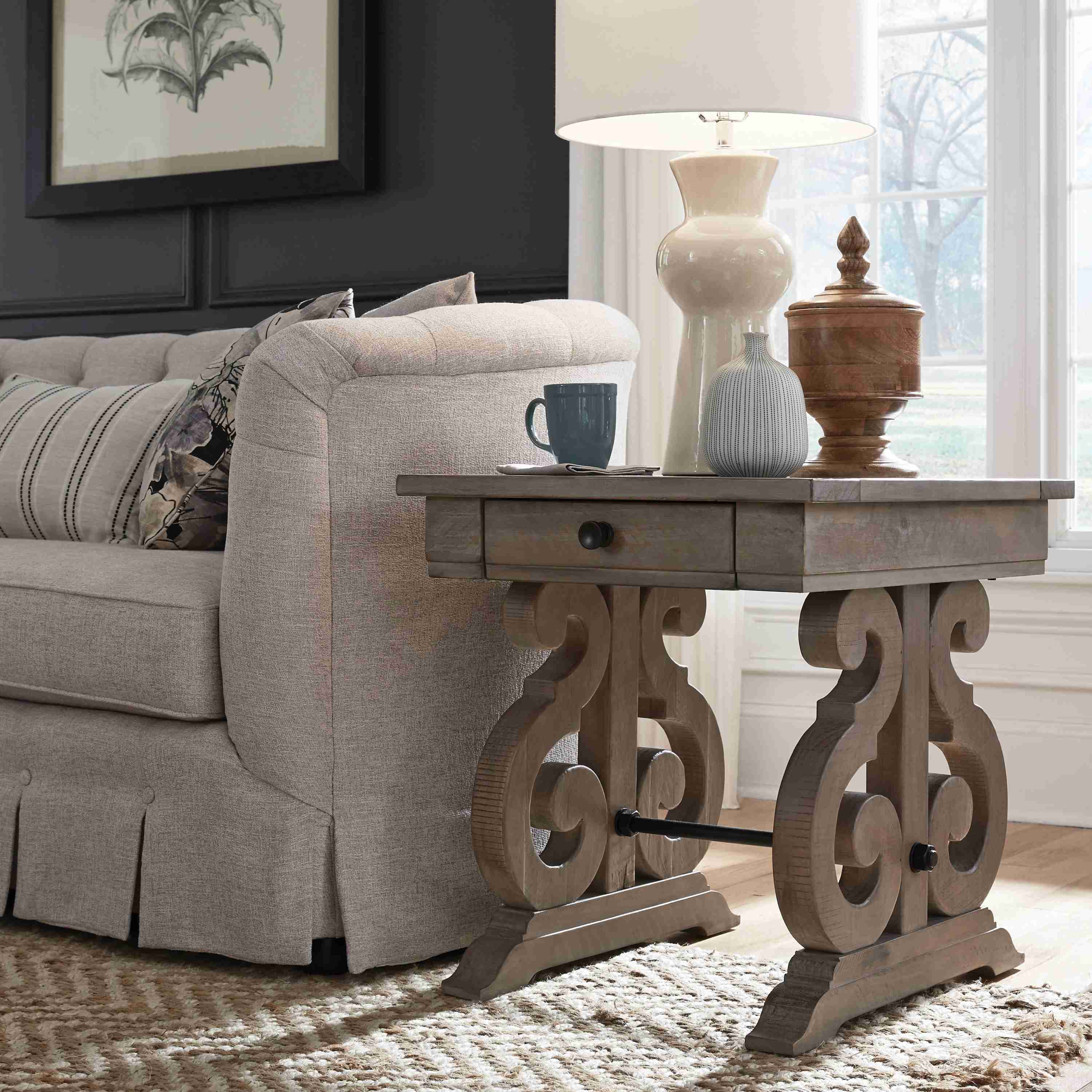 Tinley Park - Rectangular End Table - Dove Tail Gray - Image 3