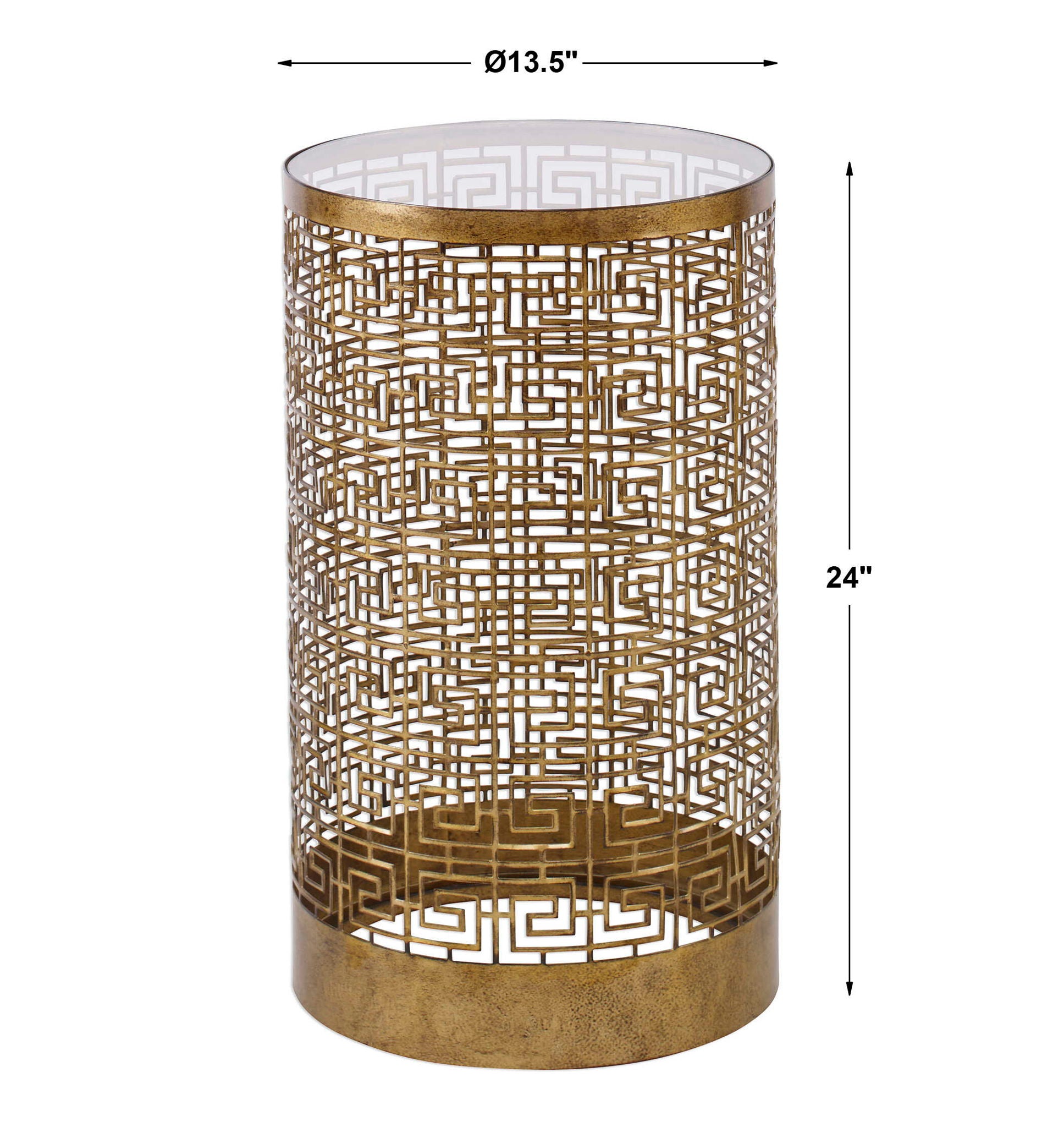 Algernon - Accent Table - Gold - Image 2