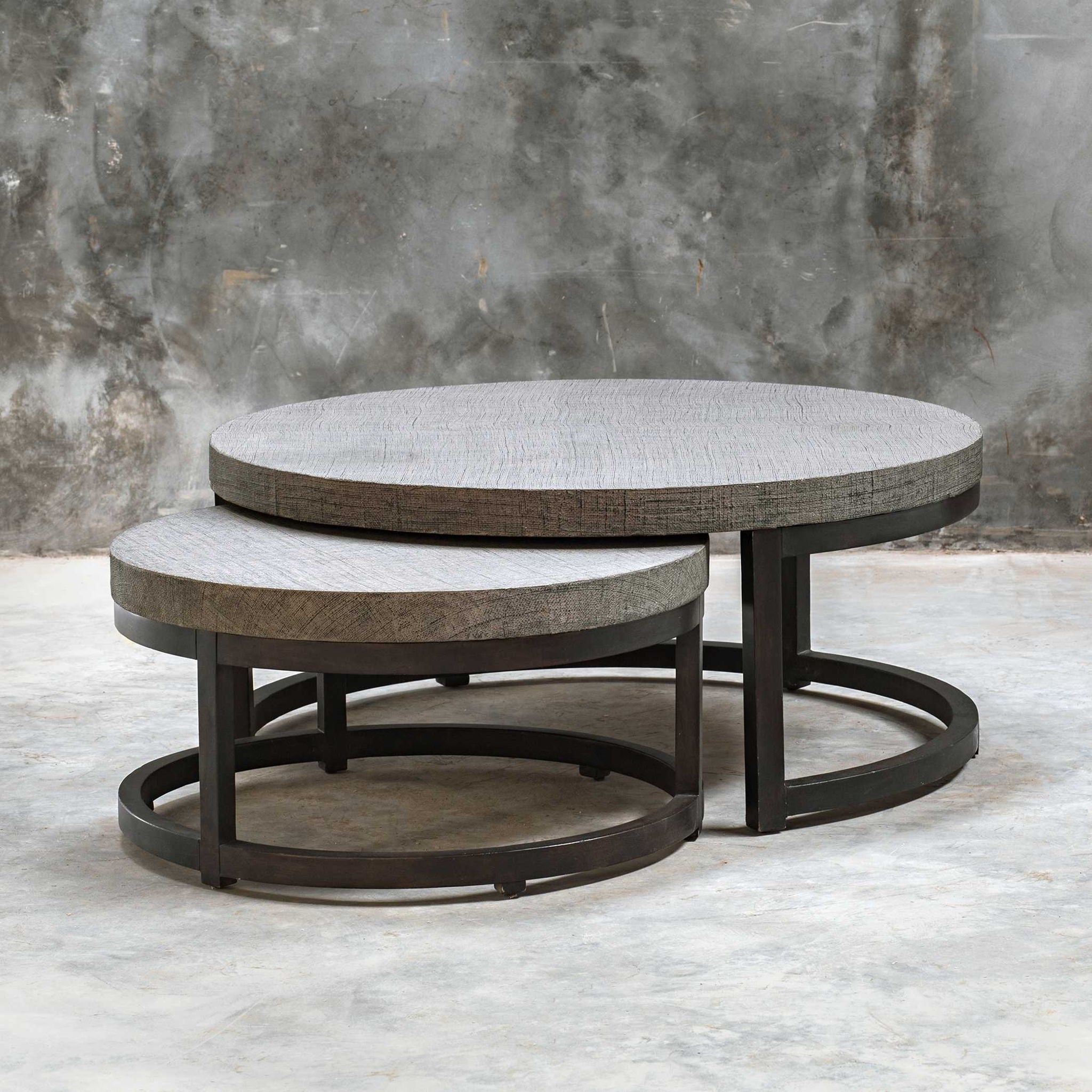 Aiyara - Nesting Tables (Set of 2) - Gray - Image 3