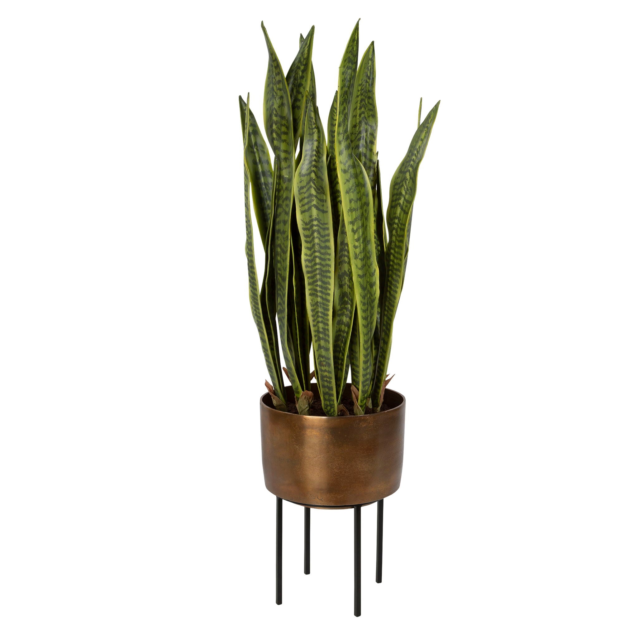 Fasita – Brass Planter (Set of 2) – Green