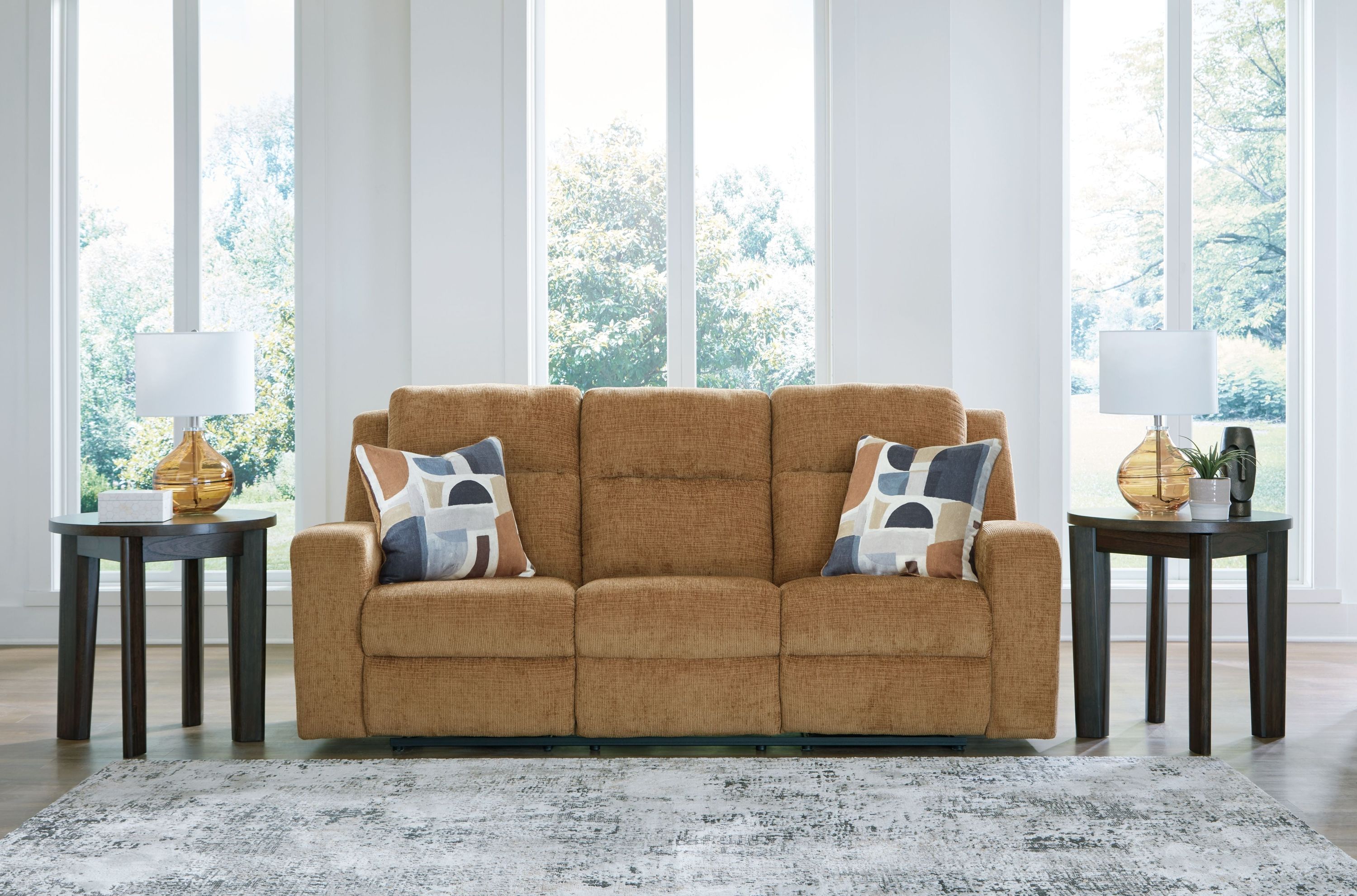Kanlow - Reclining Sofa - Fabric - Honey - Image 3