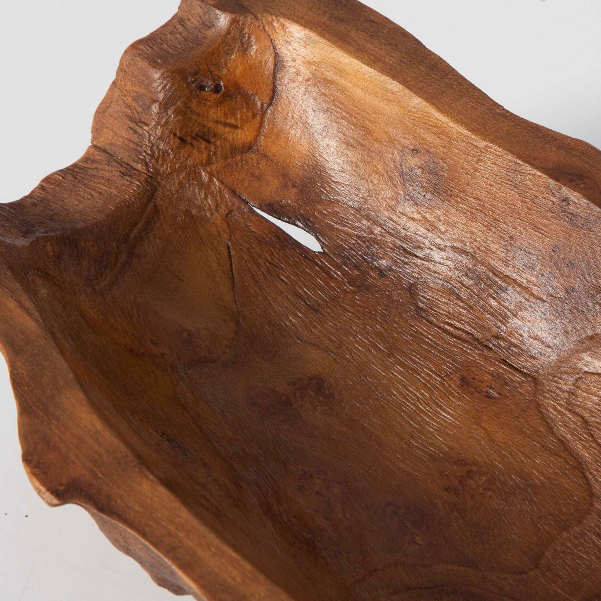 Teak - Leaf Bowl - Light Brown - Image 3