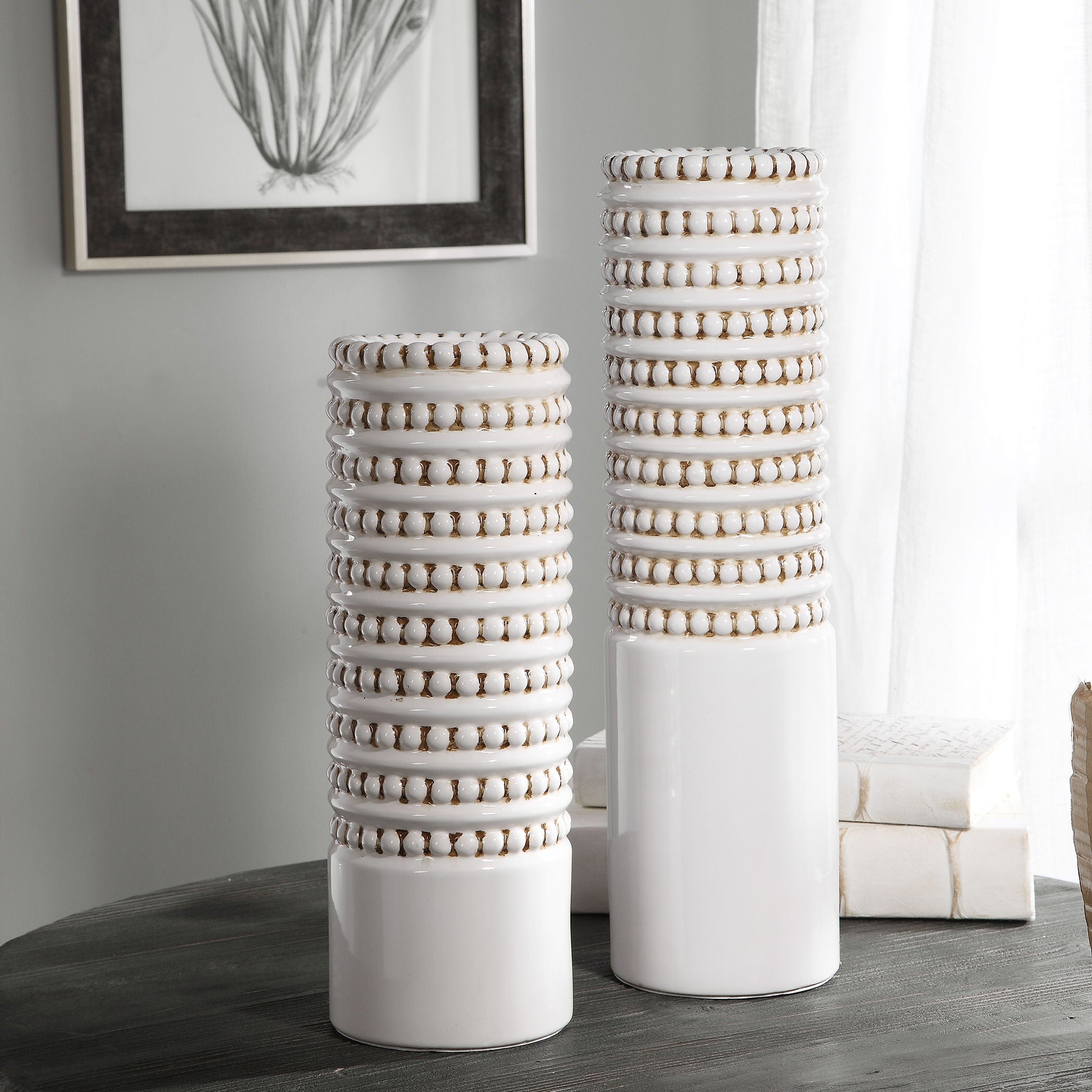 Angelou - Vases (Set of 2) - White - Image 3