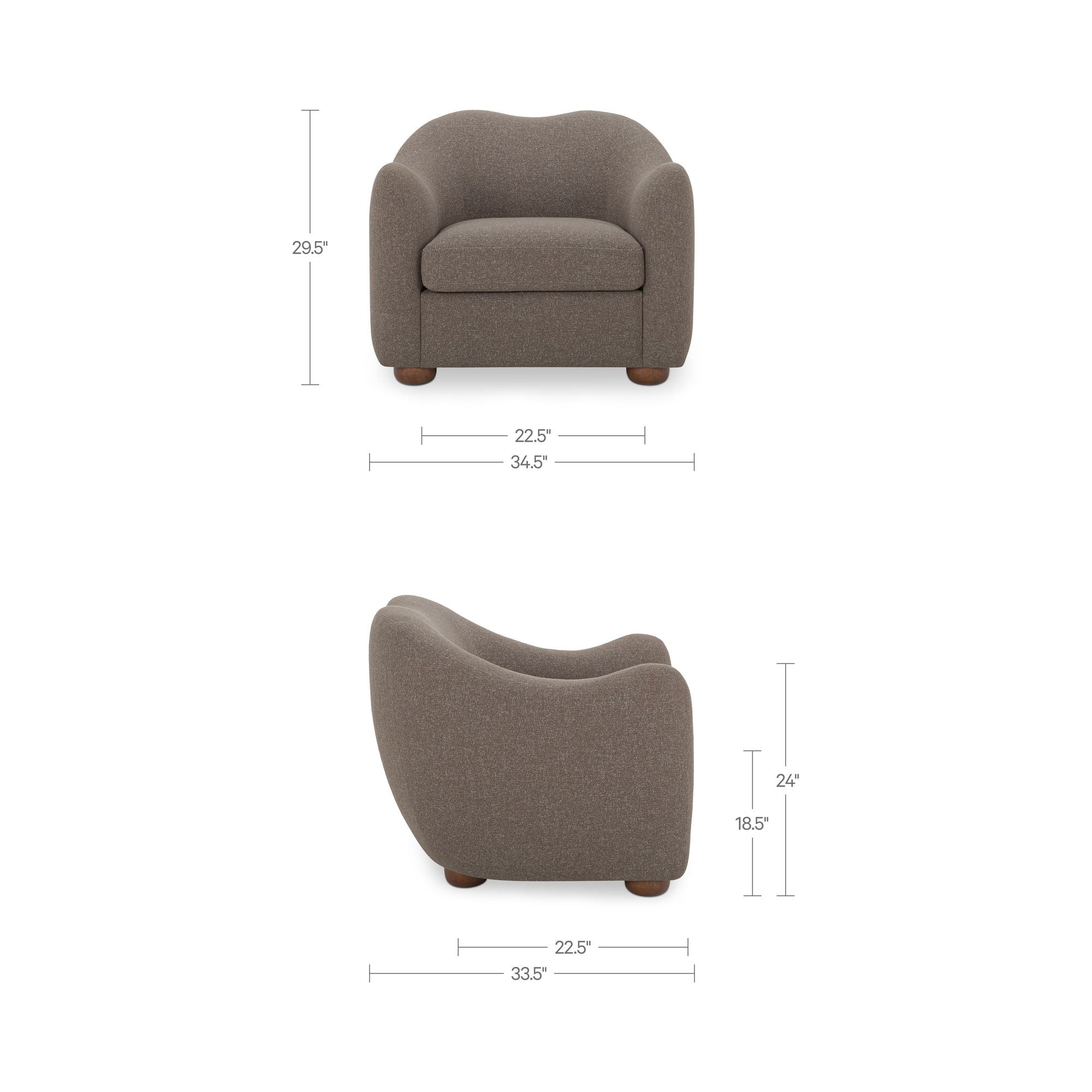 Bria - Accent Chair - Brown - Image 2