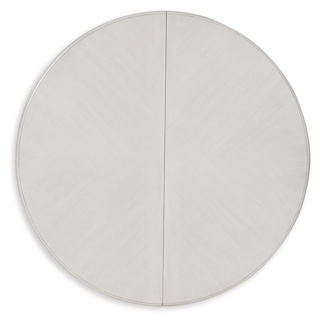 Montelaine - Oval Dining Room Extension Table - Antique White - Image 3