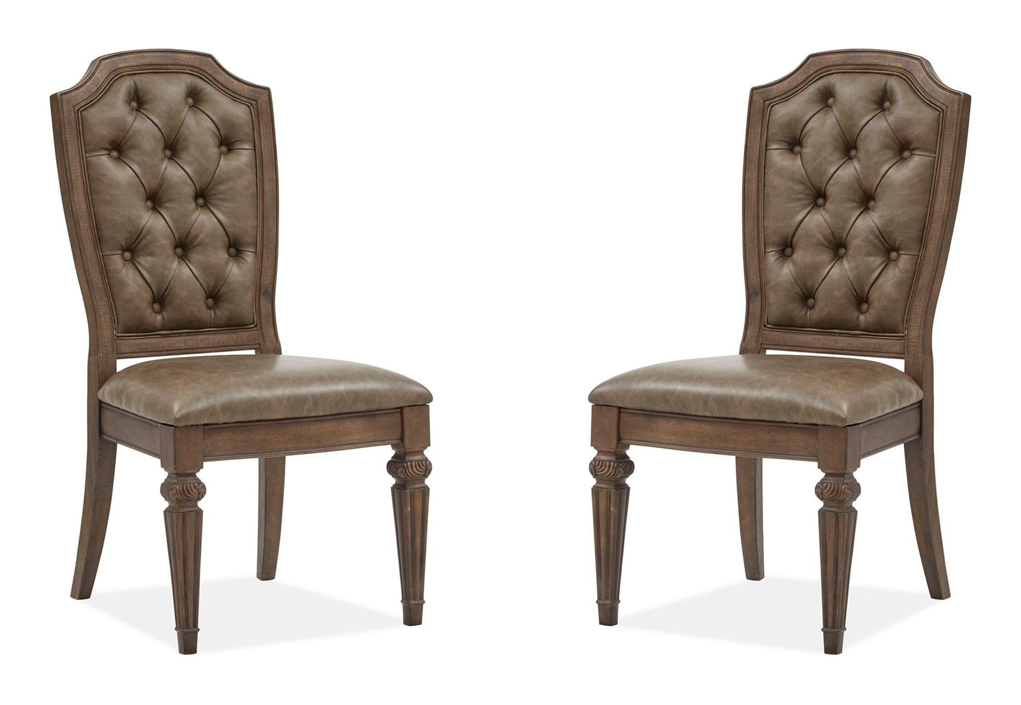 Durango - Wood Dining Side Chair With Upholstered Seat and Back (Set of 2) - Willadeene Brown - Image 1