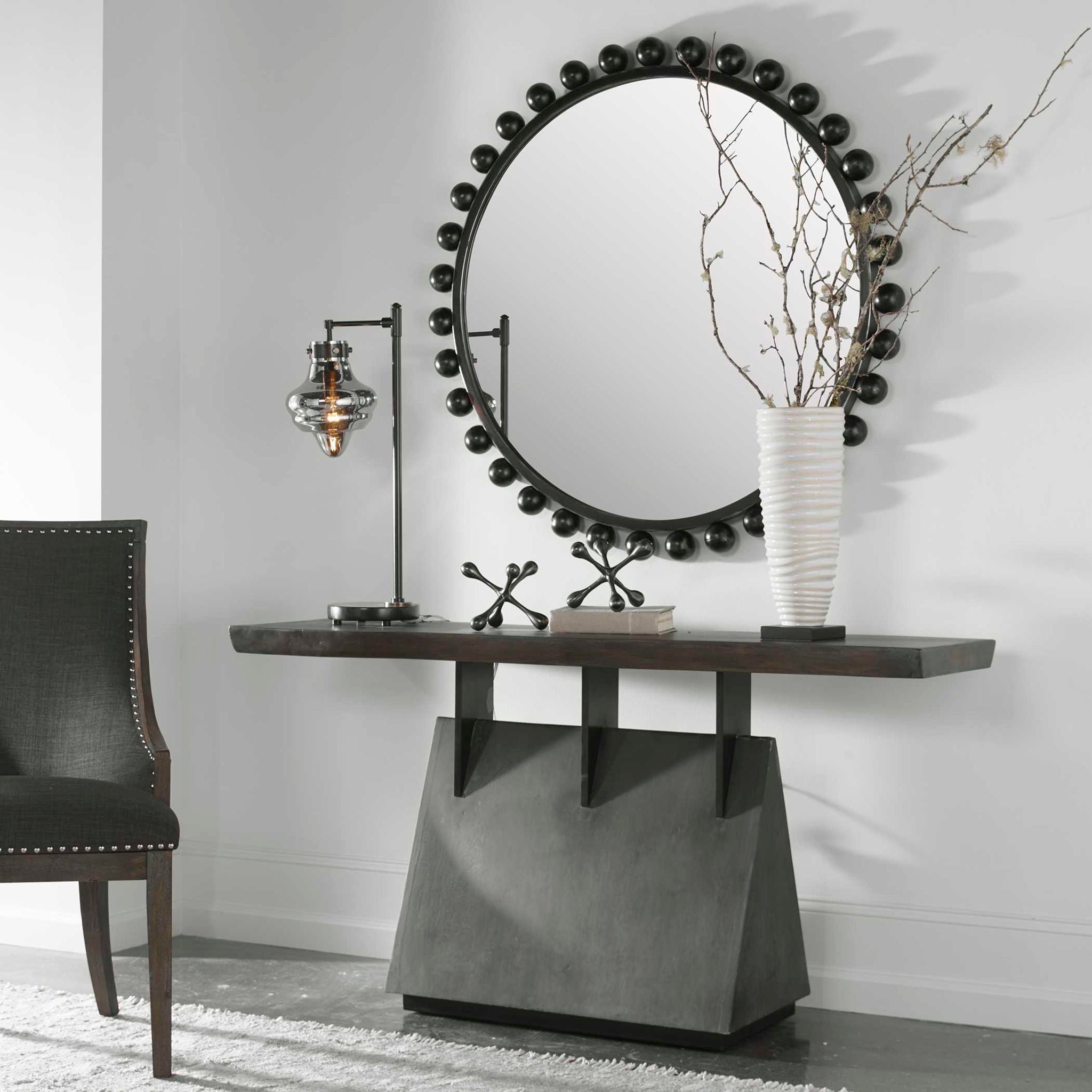 Vessel - Industrial Console Table - Dark Brown & Dark Gray - Image 3