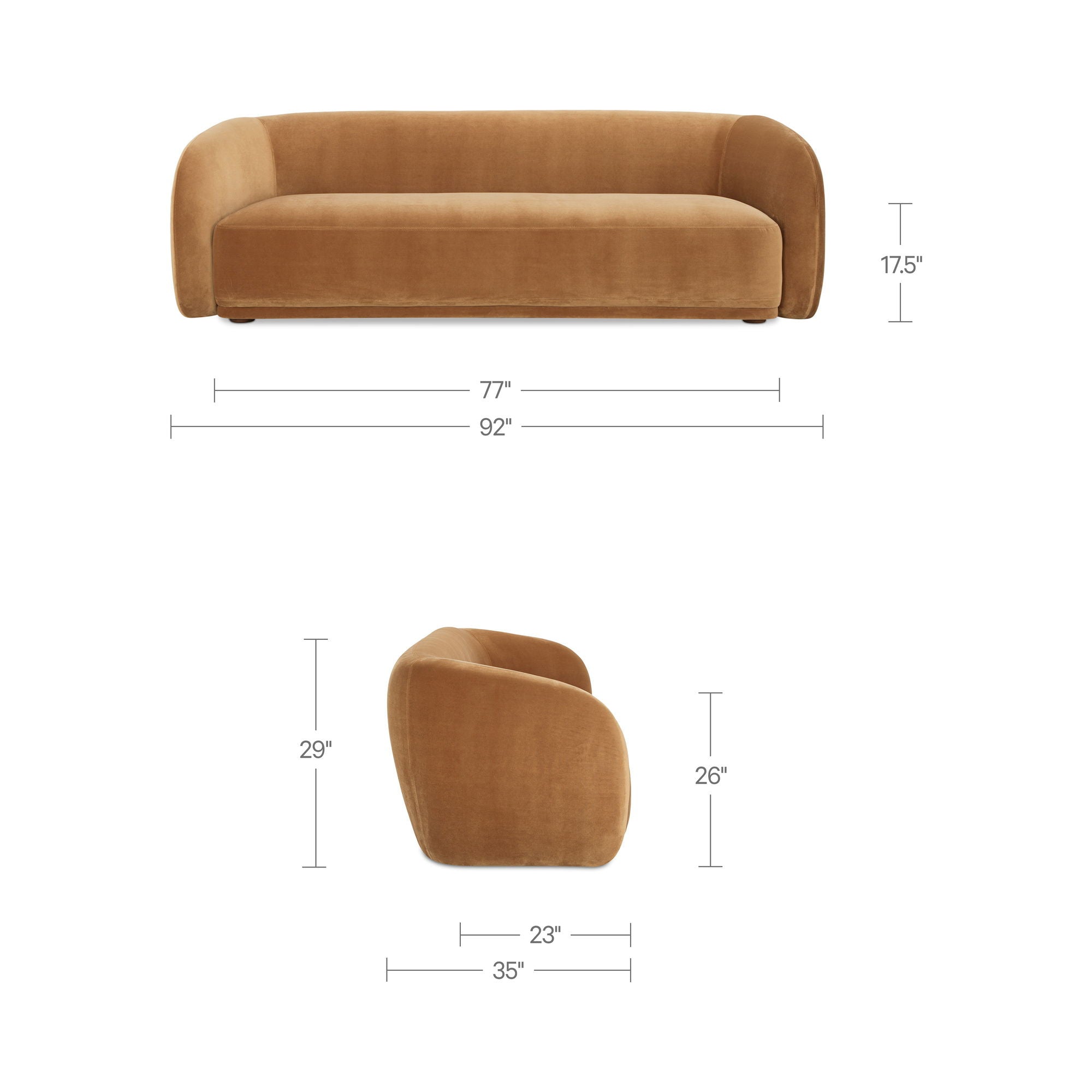 Faye - Sofa - Tan - Image 2