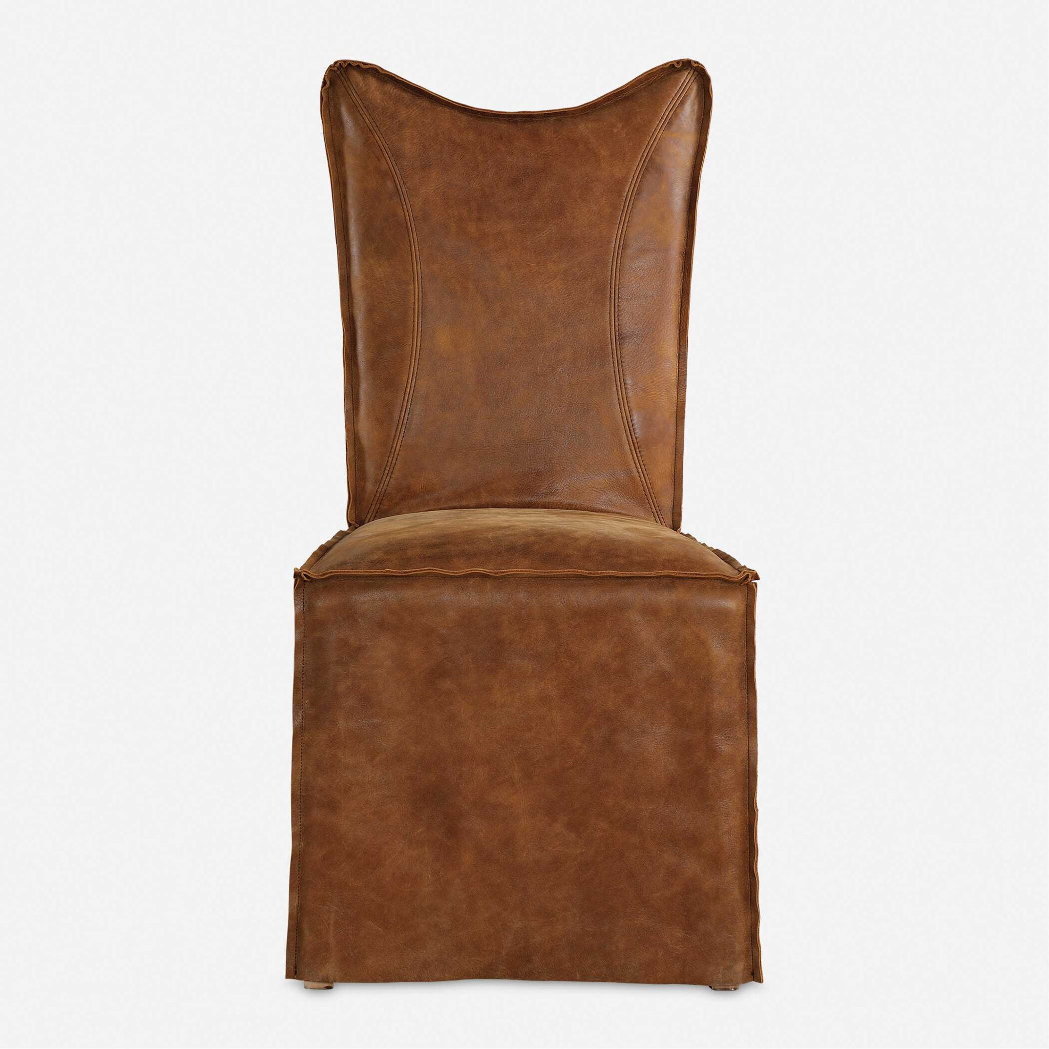 Delroy - Armless Chairs (Set of 2) - Cognac - Image 1