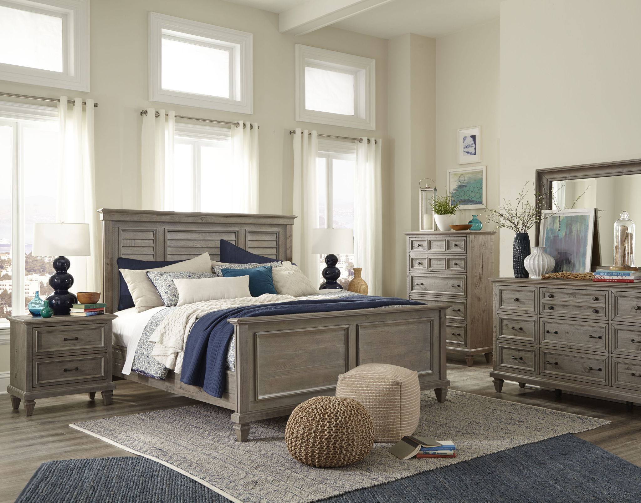 Lancaster - Complete Shutter Panel Bed - Image 3