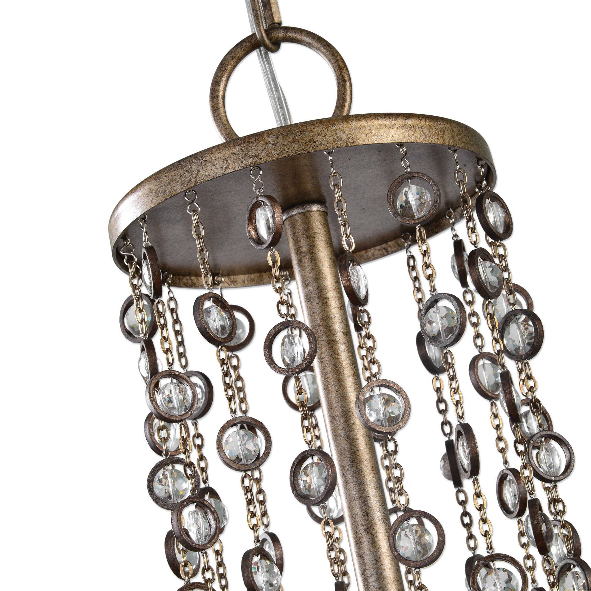 Valka - 6 Light Crystal Chandelier - Light Brown - Image 3