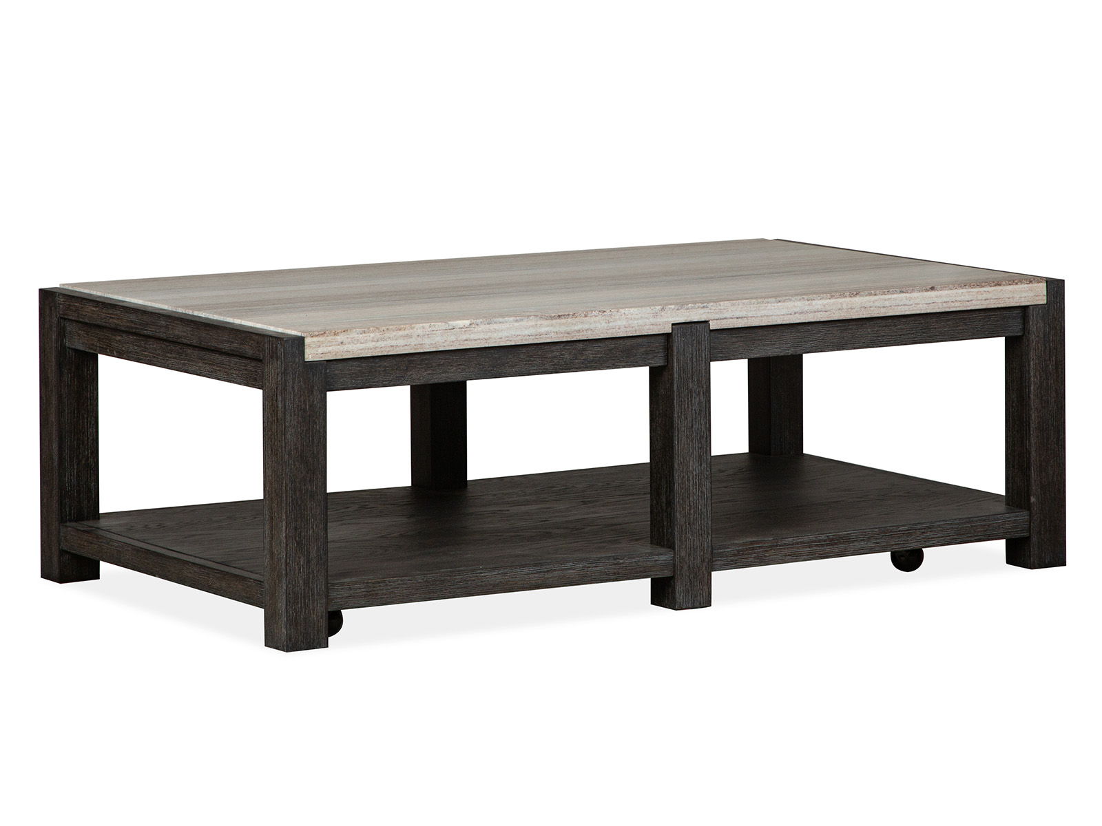 Plum Creek - Rectangular Cocktail Table With Casters - Image 2