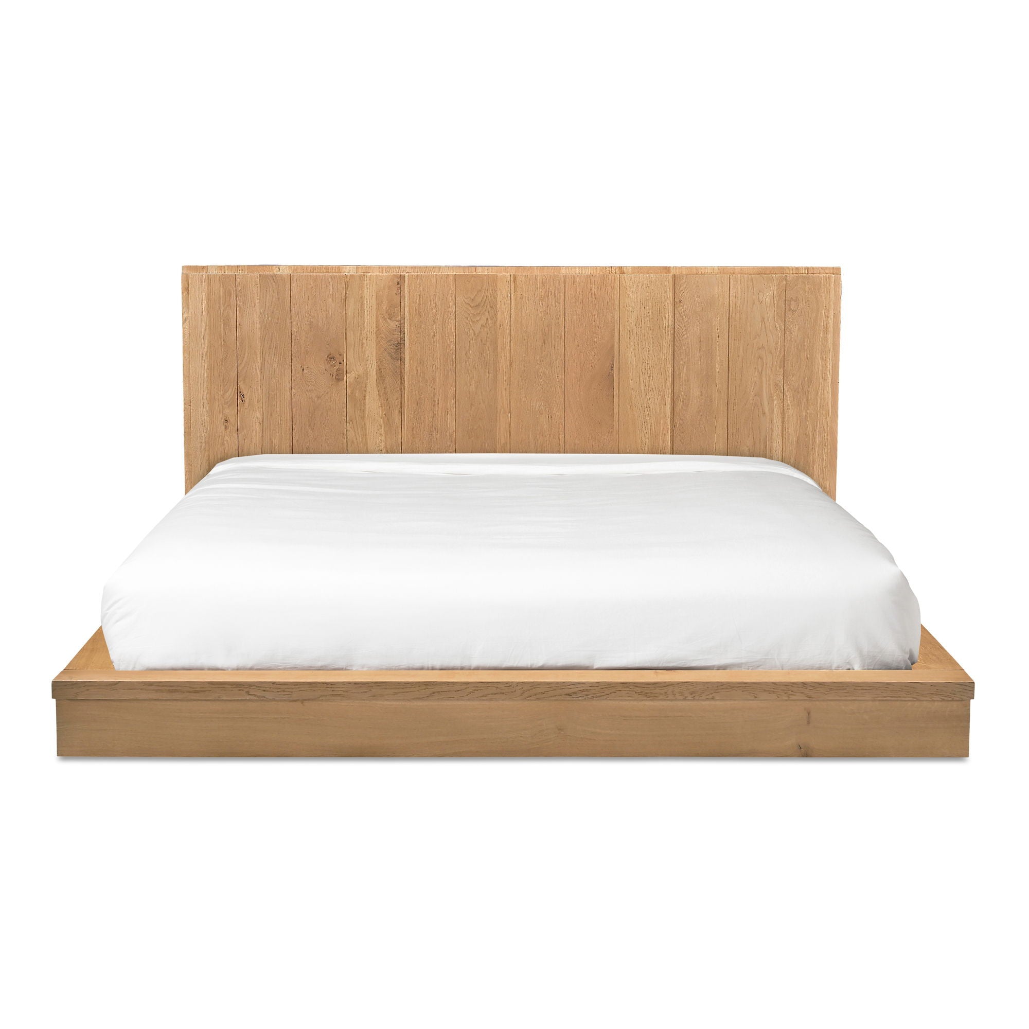 Plank – Queen Bed – Natural Oak