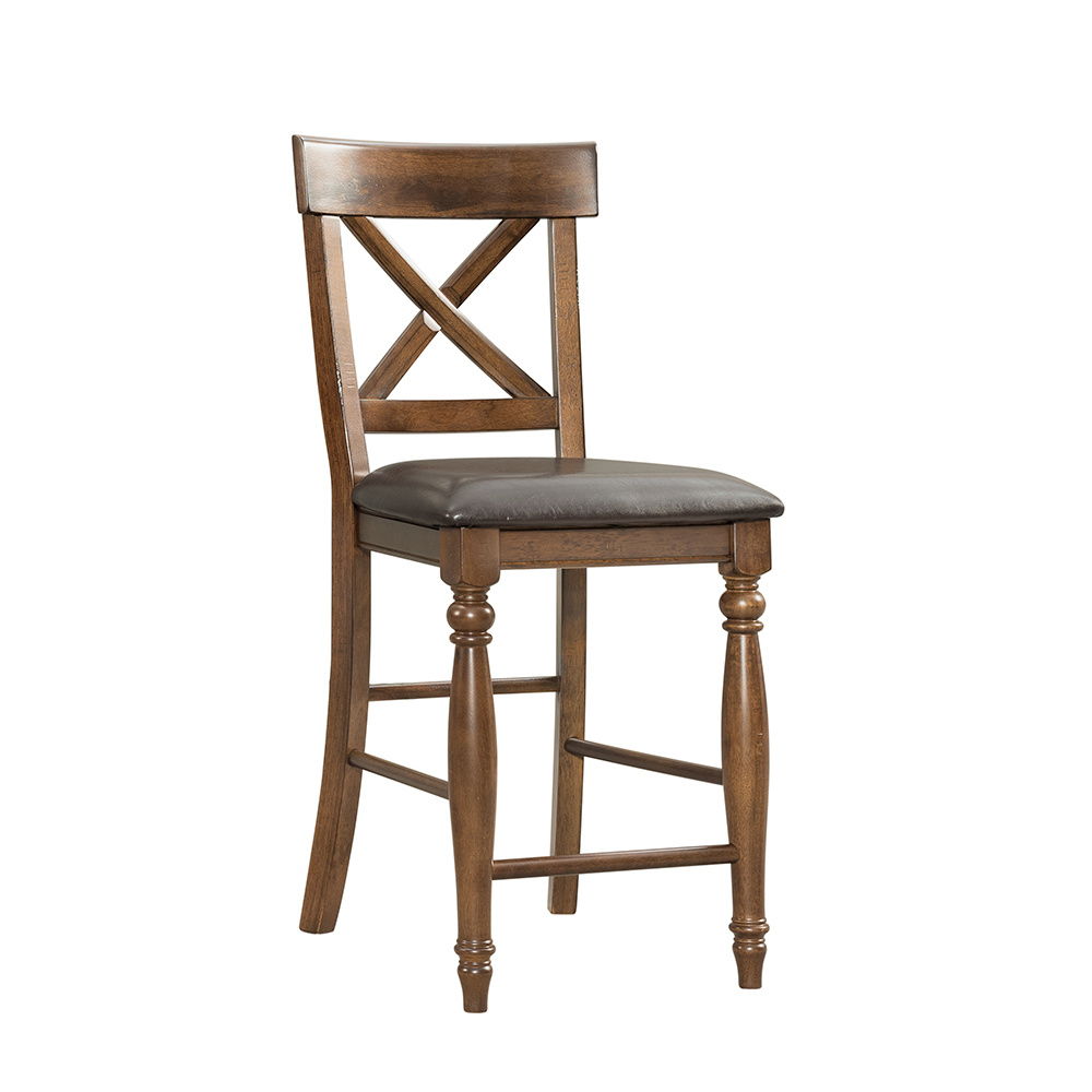 Kingston – X-Back Stool – Raisin