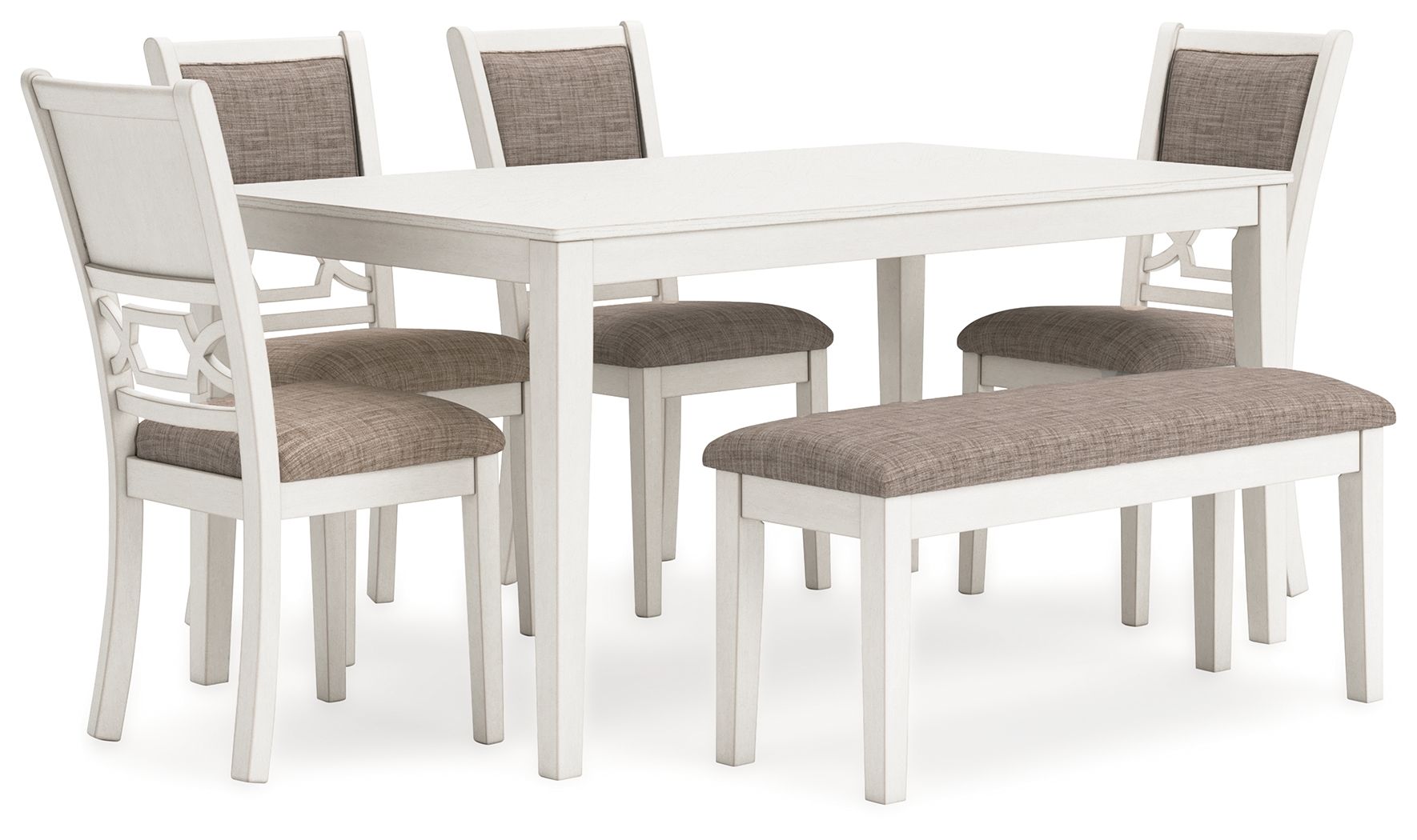 Erinberg – Dining Room Table Set (Set of 6) – Antique White