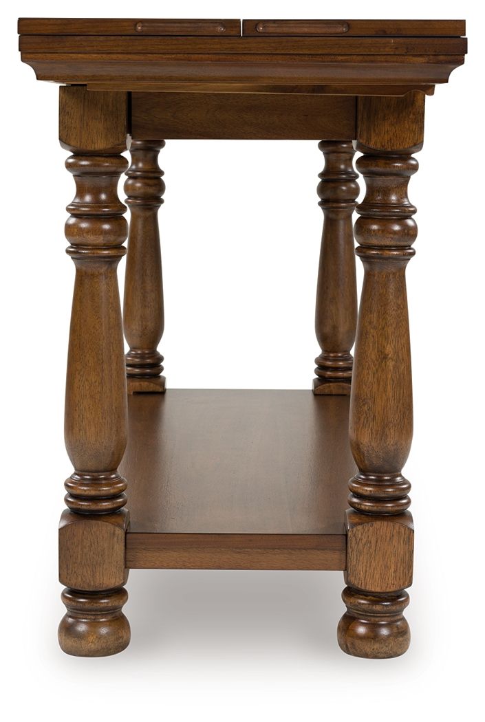 Sturlayne - Flip Top Sofa Table - Brown - Image 2