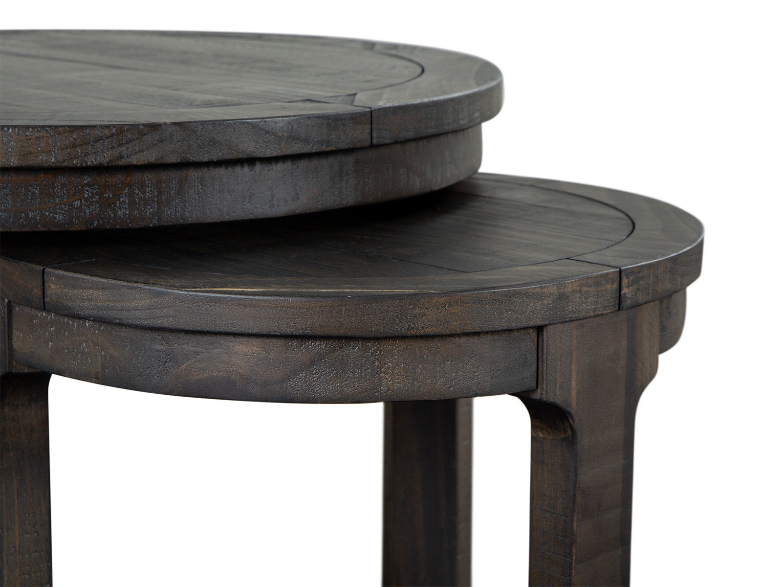 Boswell - Round Nesting End Table - Peppercorn - Image 3