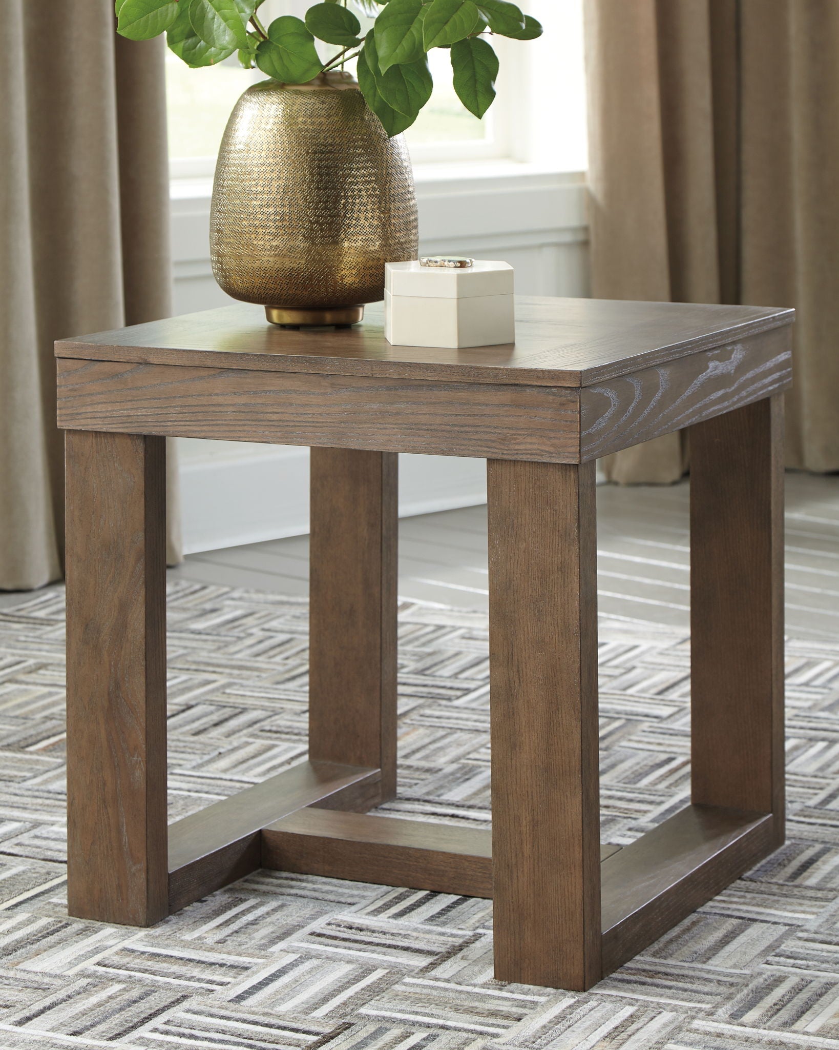 Cariton - Square End Table - Gray - Image 3