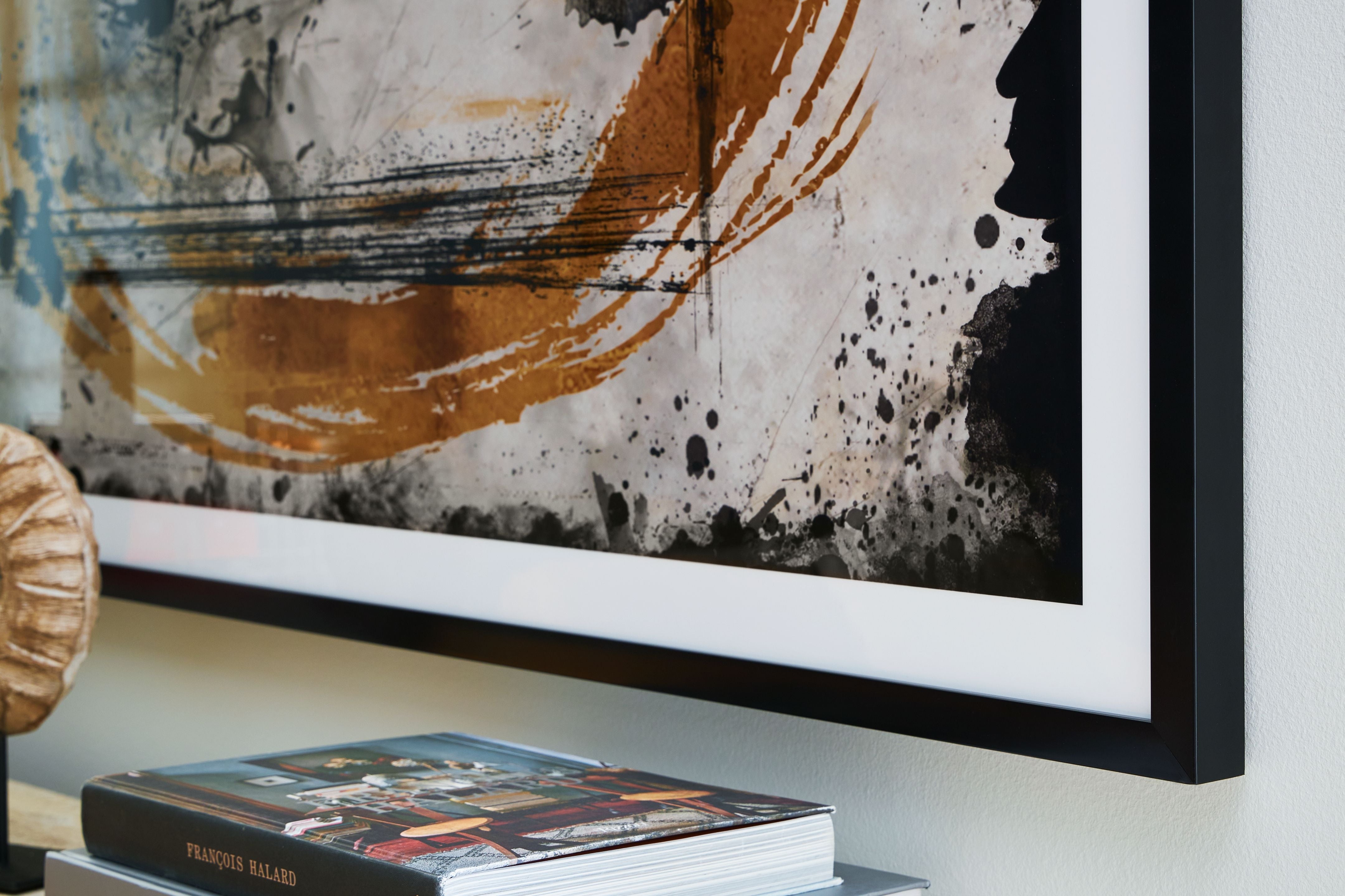 Clefting - Wall Art - Black / Caramel / Tan - Image 2