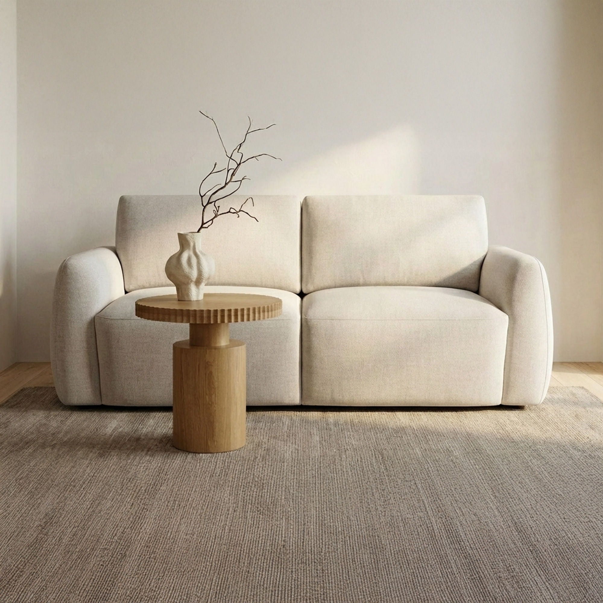 Callie - Sofa 68" - Flecked Oat / Beige - Image 3