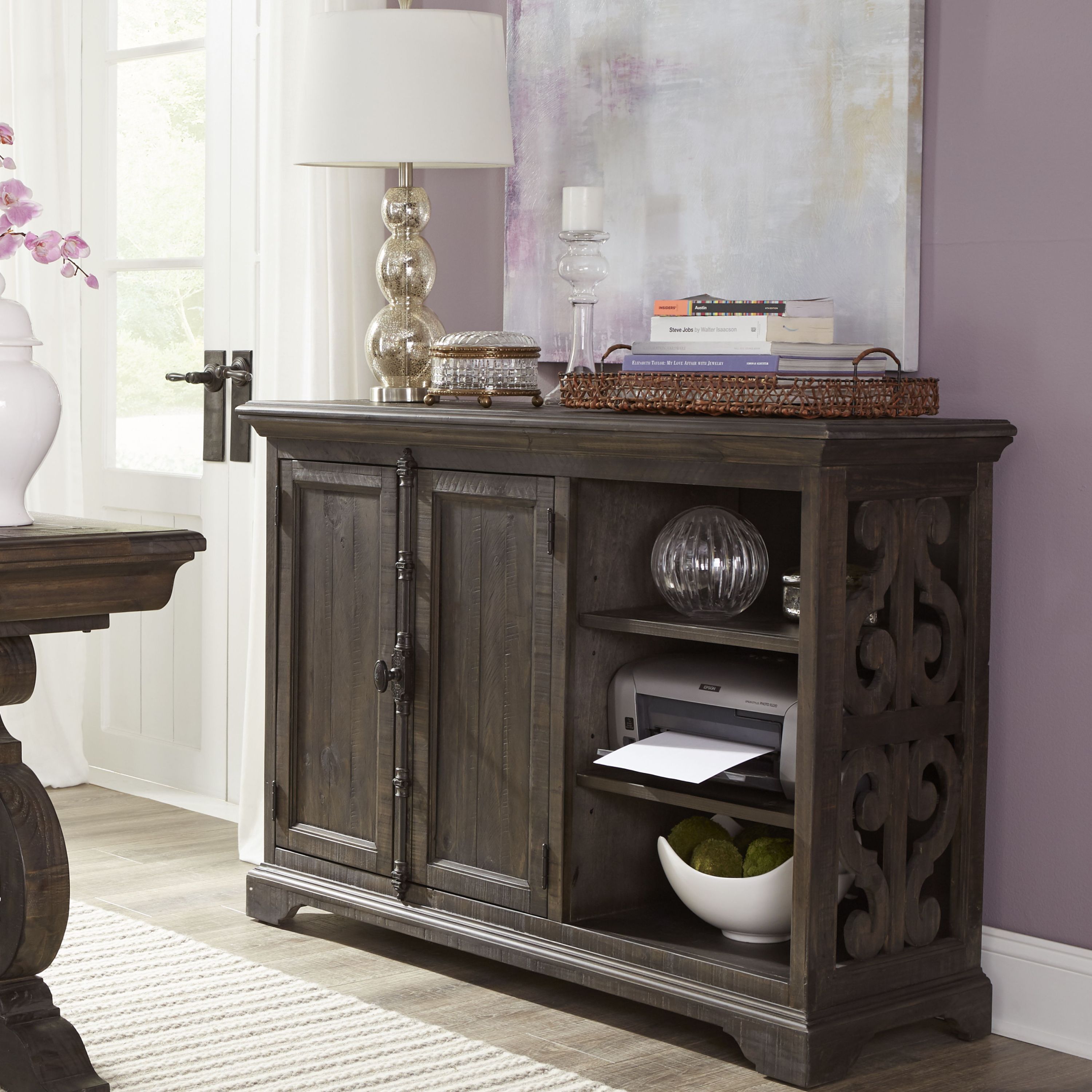 Bellamy - Printer Stand - Peppercorn - Image 3