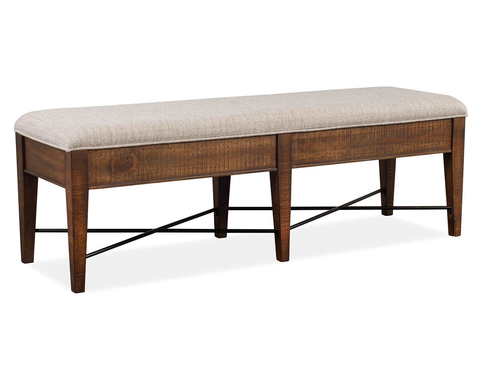 Bay Creek - Bench With Upholstered Seat - Toasted Nutmeg - Image 3