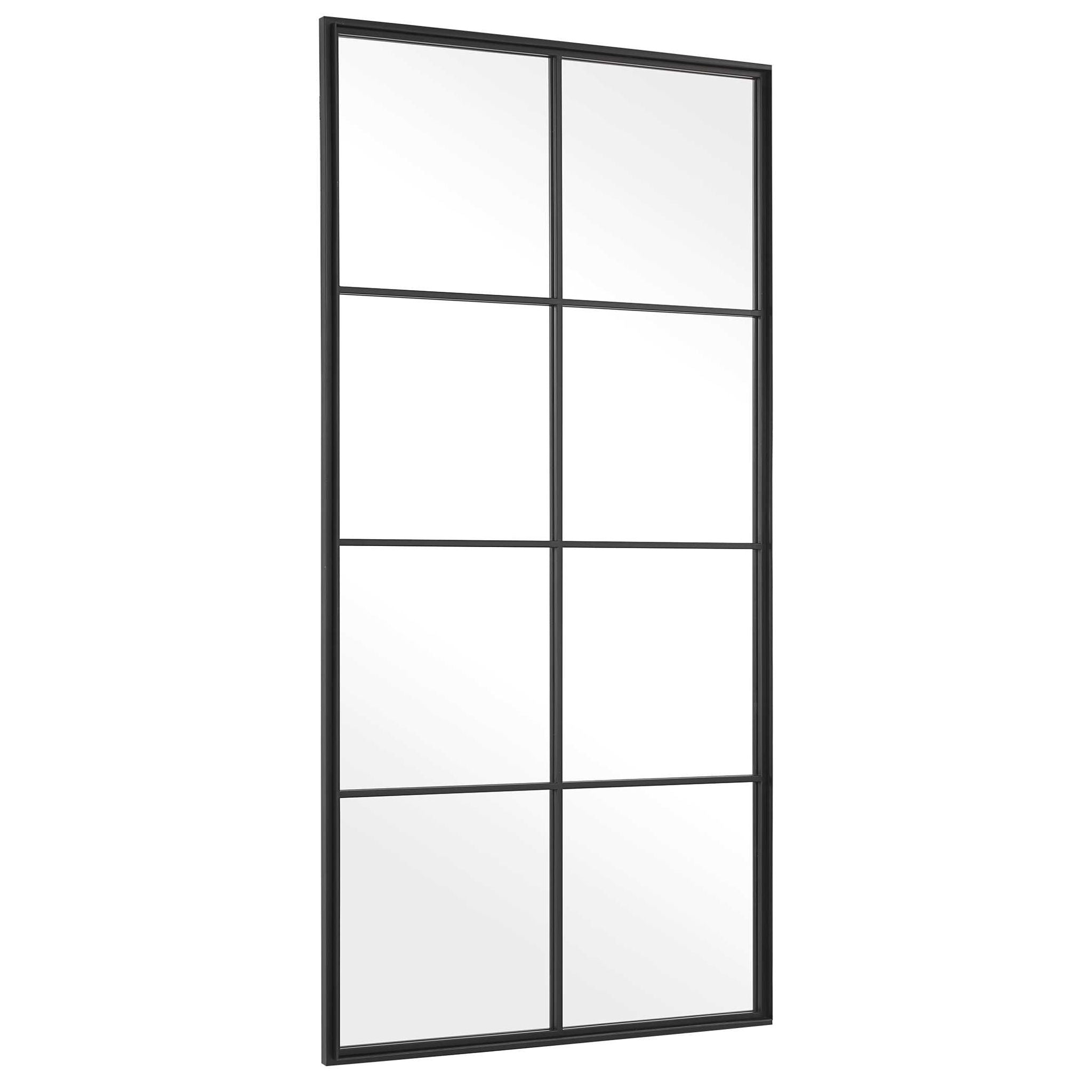 Rousseau - Iron Window Mirror - Black - Image 2