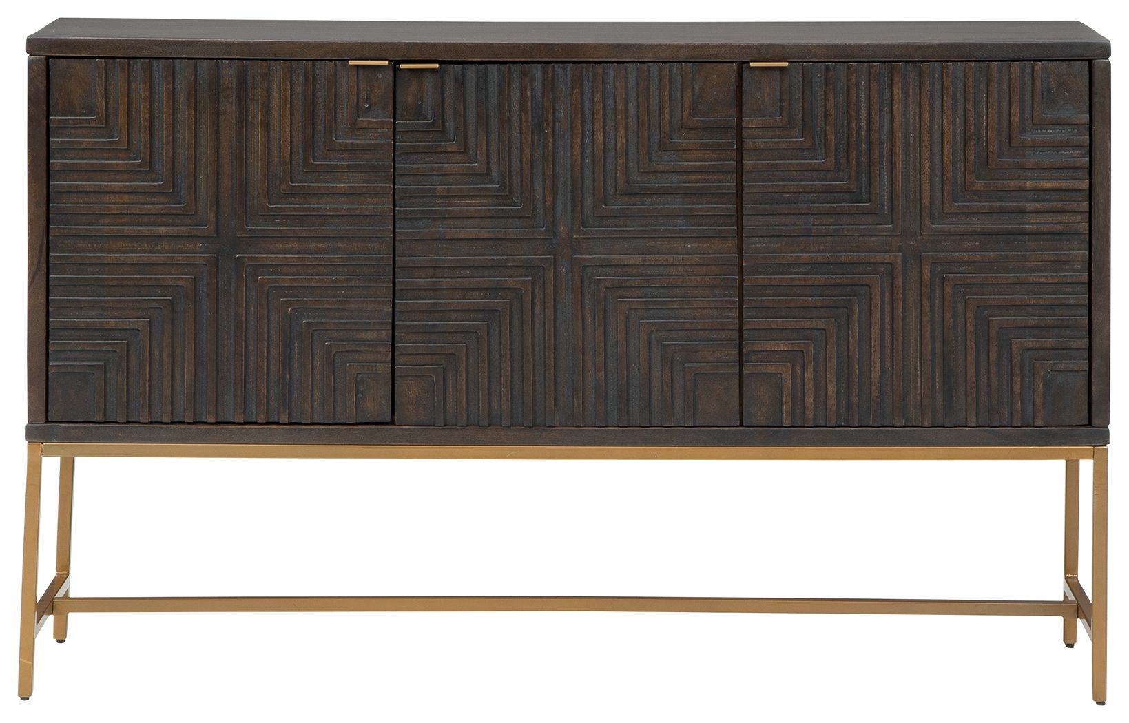 Elinmore - Accent Cabinet - Brown / Gold Finish - Image 3