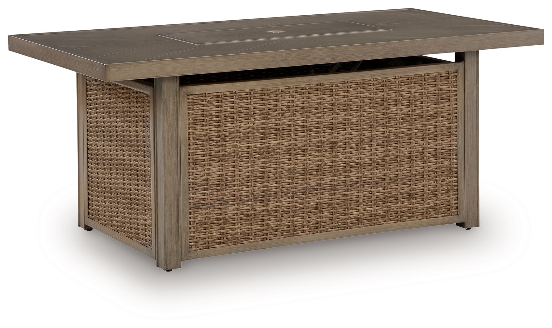Laguna Heights – Rectangular Fire Pit Table – Beige