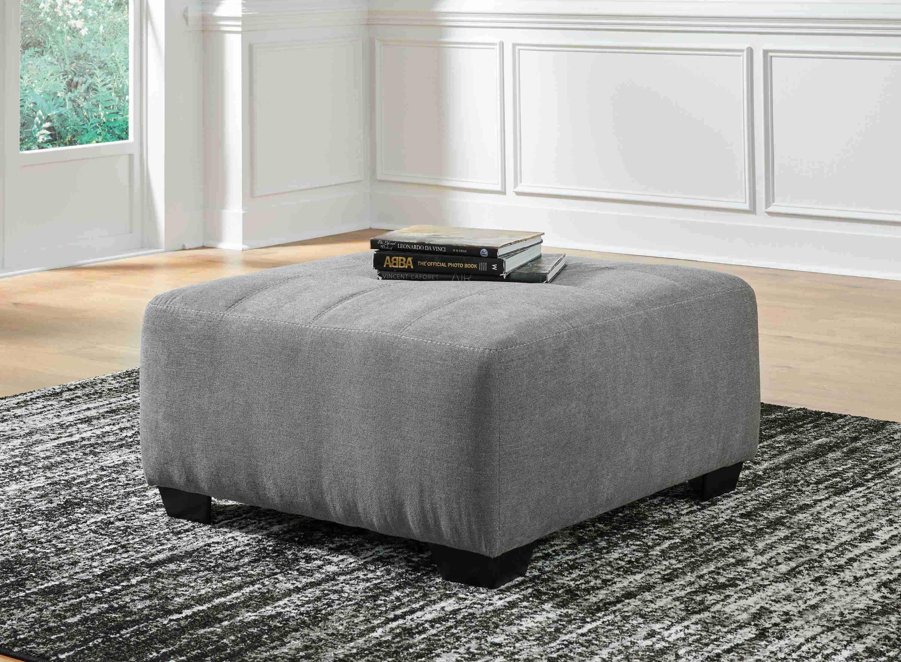 Birkdale Court - Oversized Accent Ottoman - Gray - Image 3