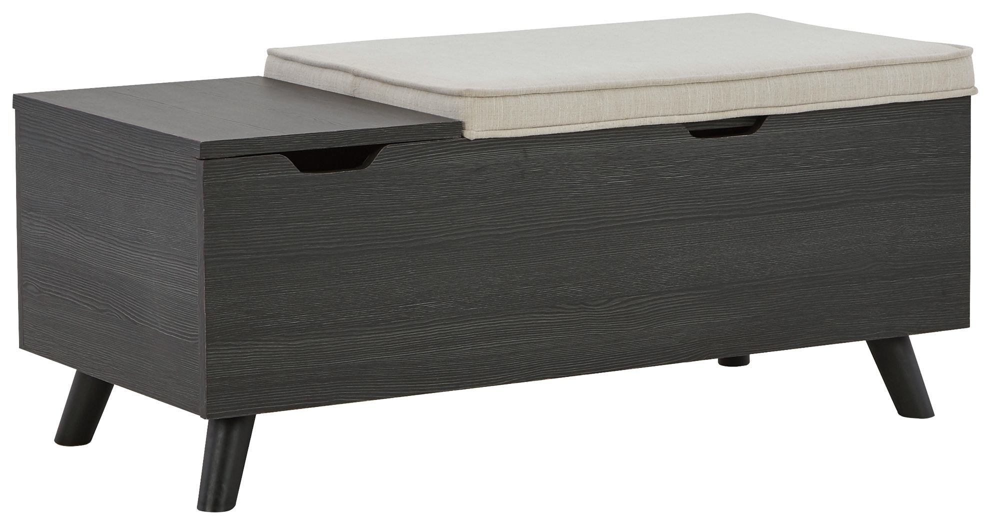 Yarlow – Storage Bench – Dark Gray