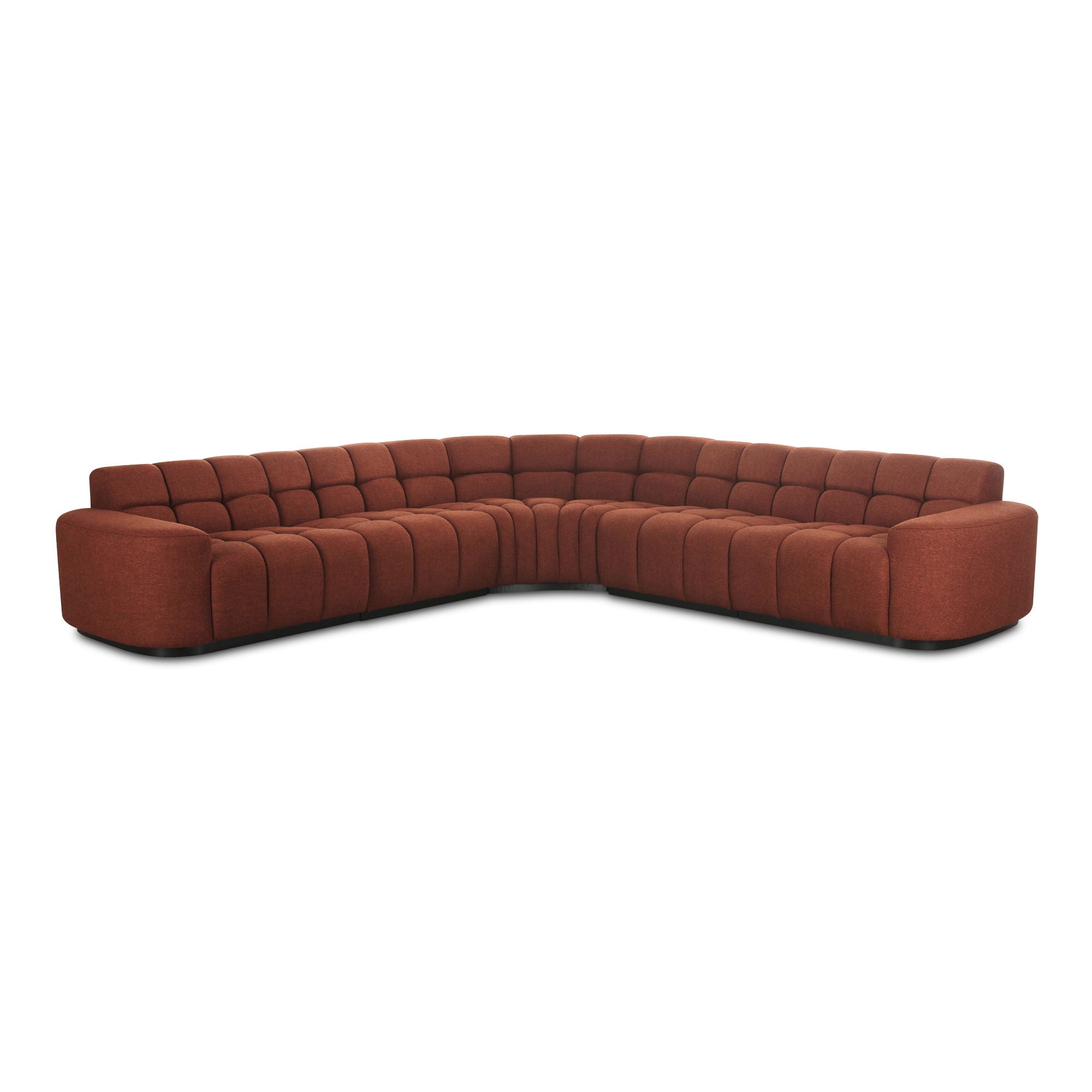 Roman - L-Shaped Sectional - Red - Image 1