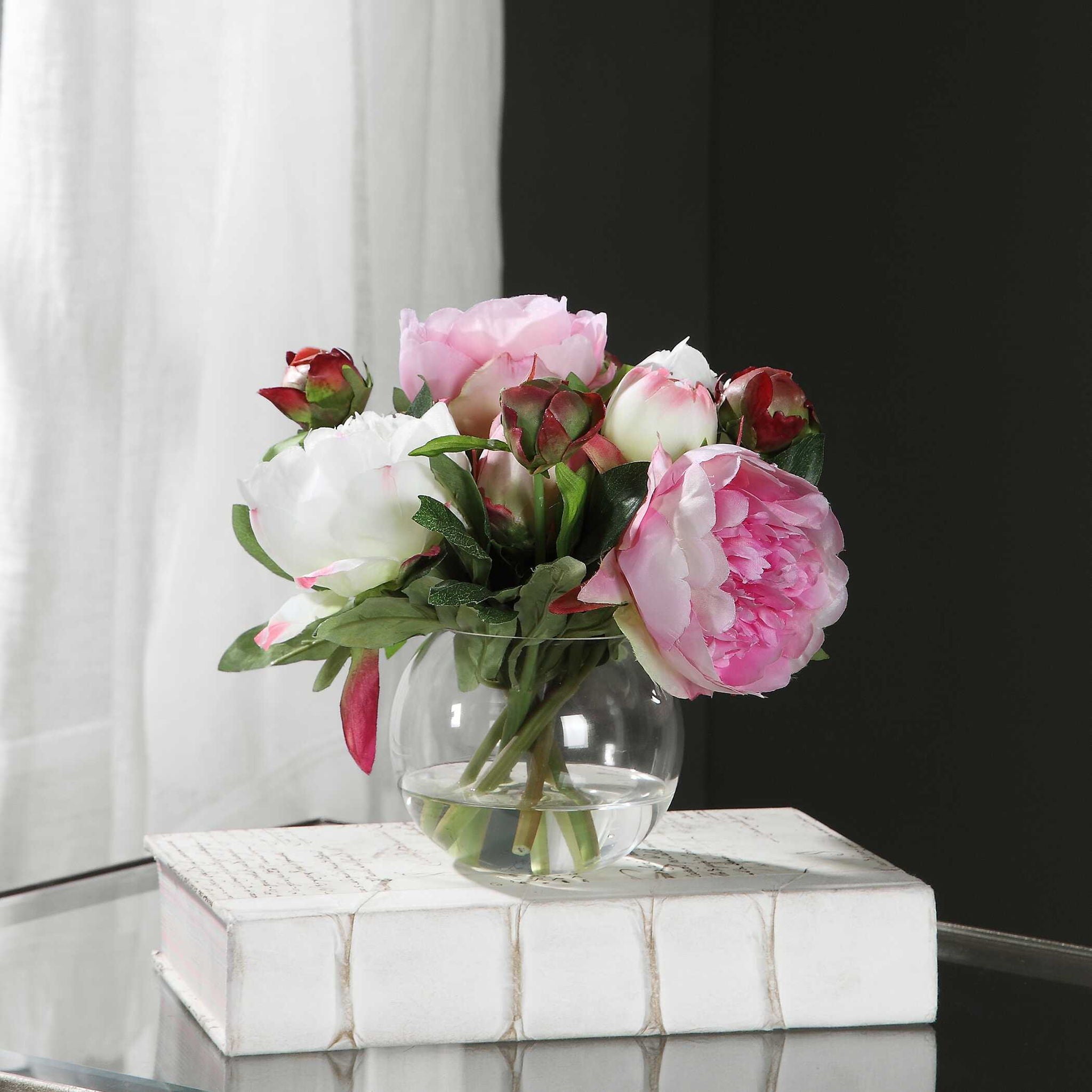 Blaire - Peony Bouquet - Pink - Image 3