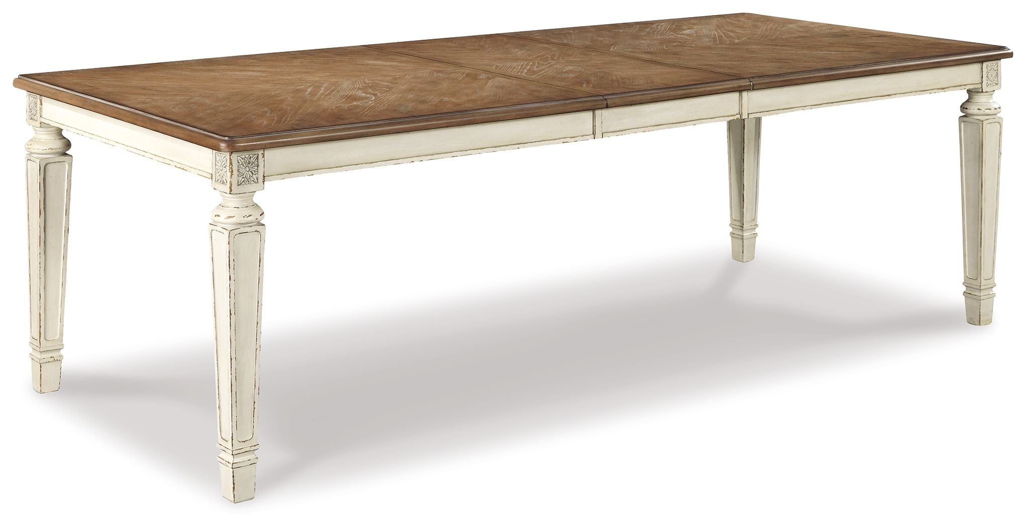 Realyn - Rectangular Dining Room Extension Table - Chipped White - Image 1