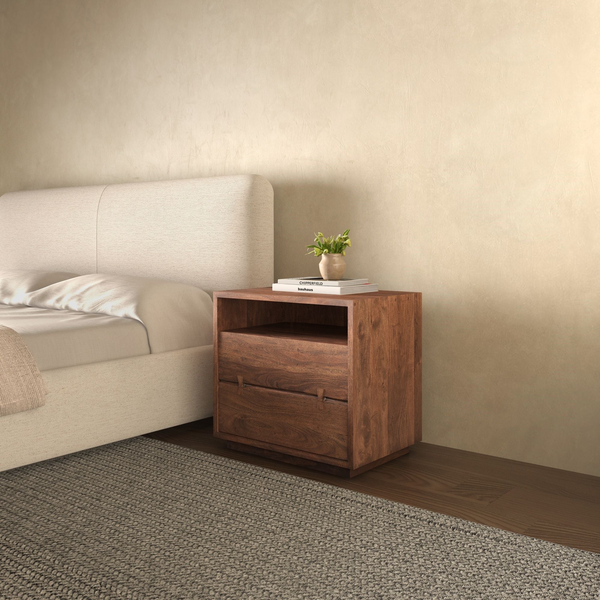 Madagascar - Nightstand - Light Brown - Image 3