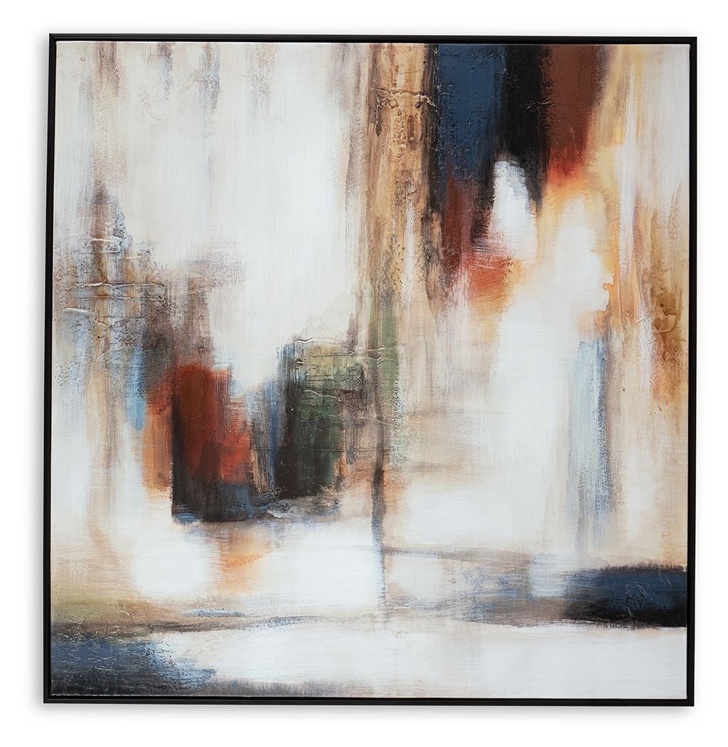 Pigeonford - Wall Art - White / Teal / Gold - Image 1