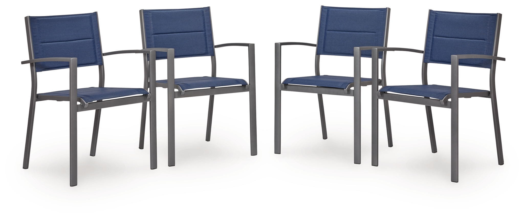 Rocky Creek - Sling Arm Chair (Set of 4) - Blue / Gray - Image 1
