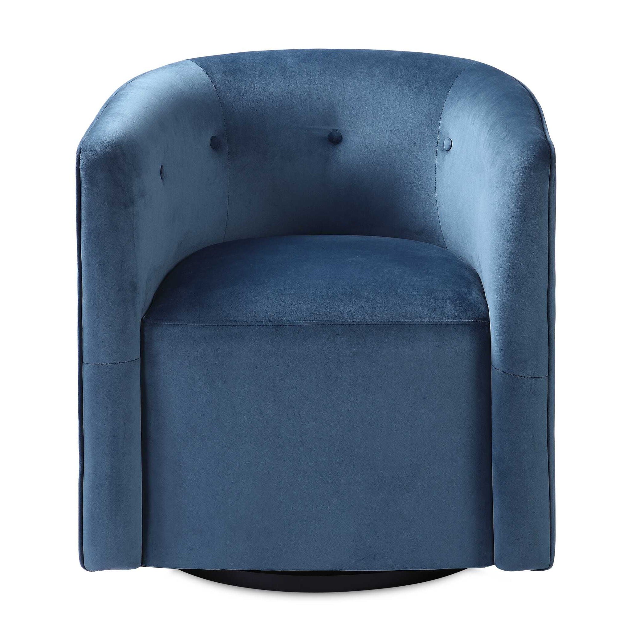 Mallorie – Swivel Chair – Blue