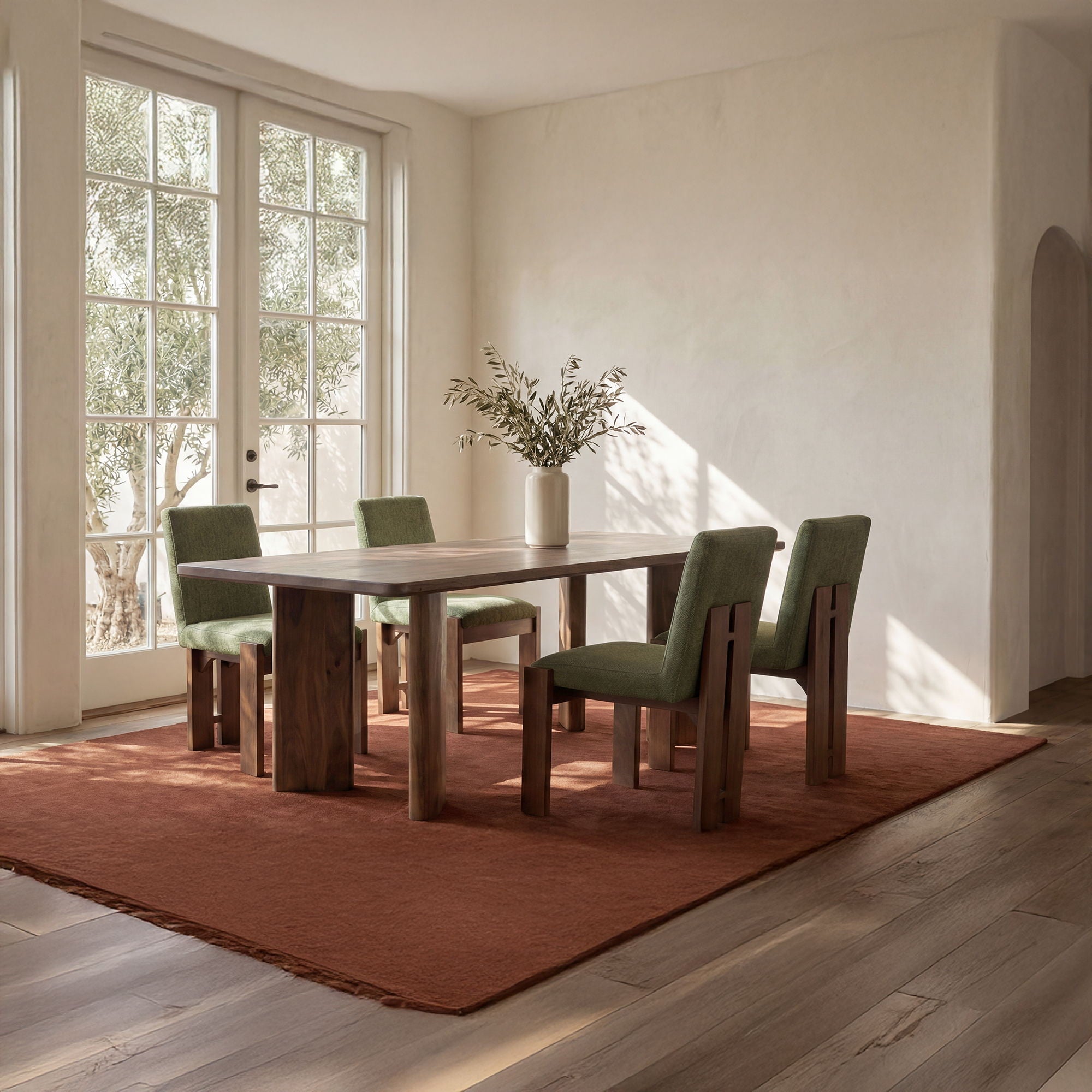 Lia - Dining Table - Dark Brown - Image 1